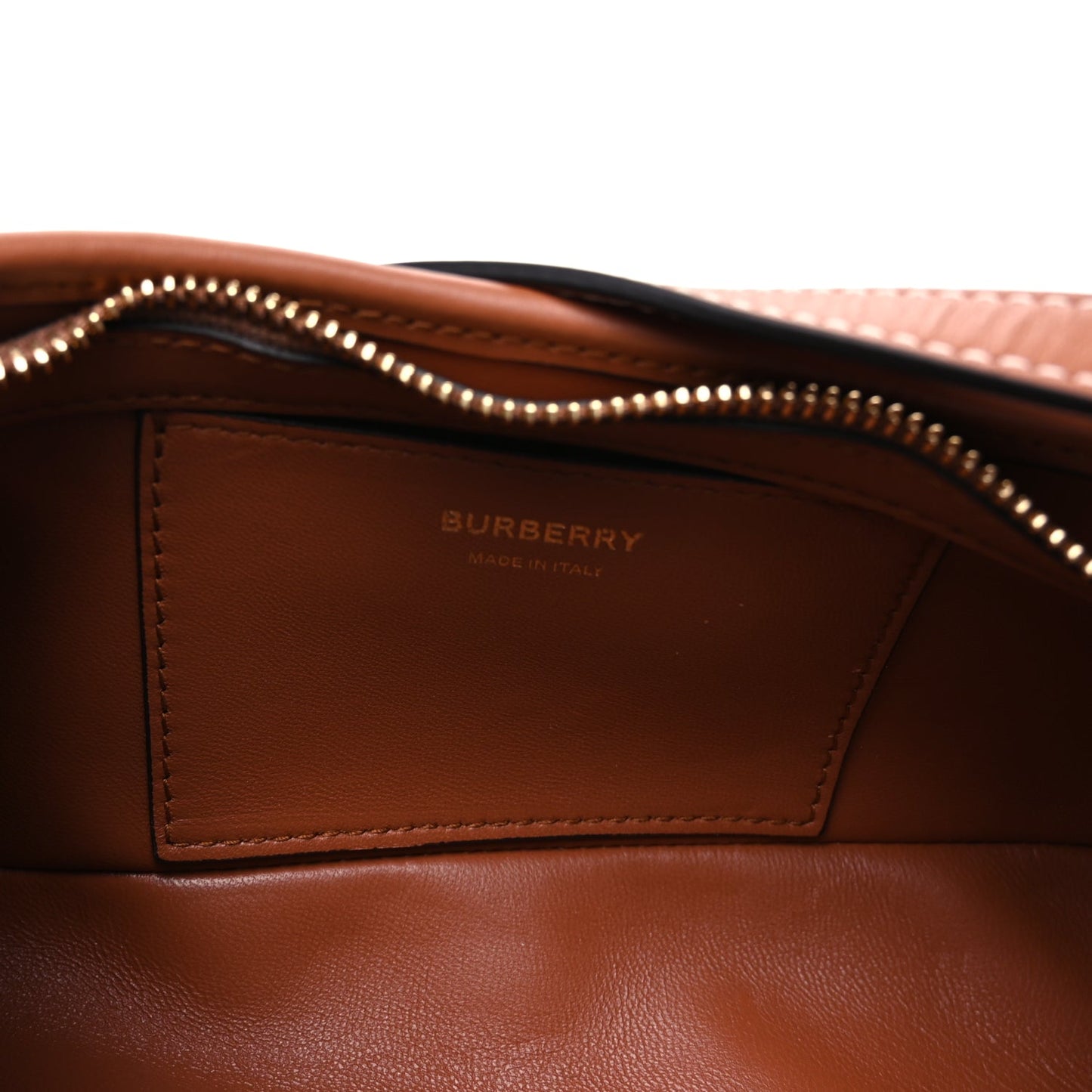 Burberry E-Canvas Vintage Check Sling Buckle Bag Briar Brown