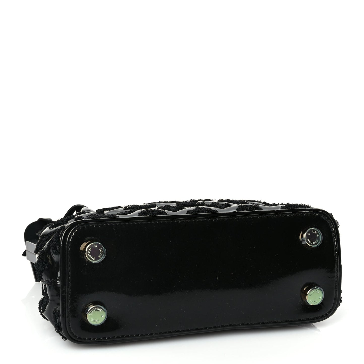 Louis Vuitton Patent Lambskin Fascination Lockit BB Frame Black