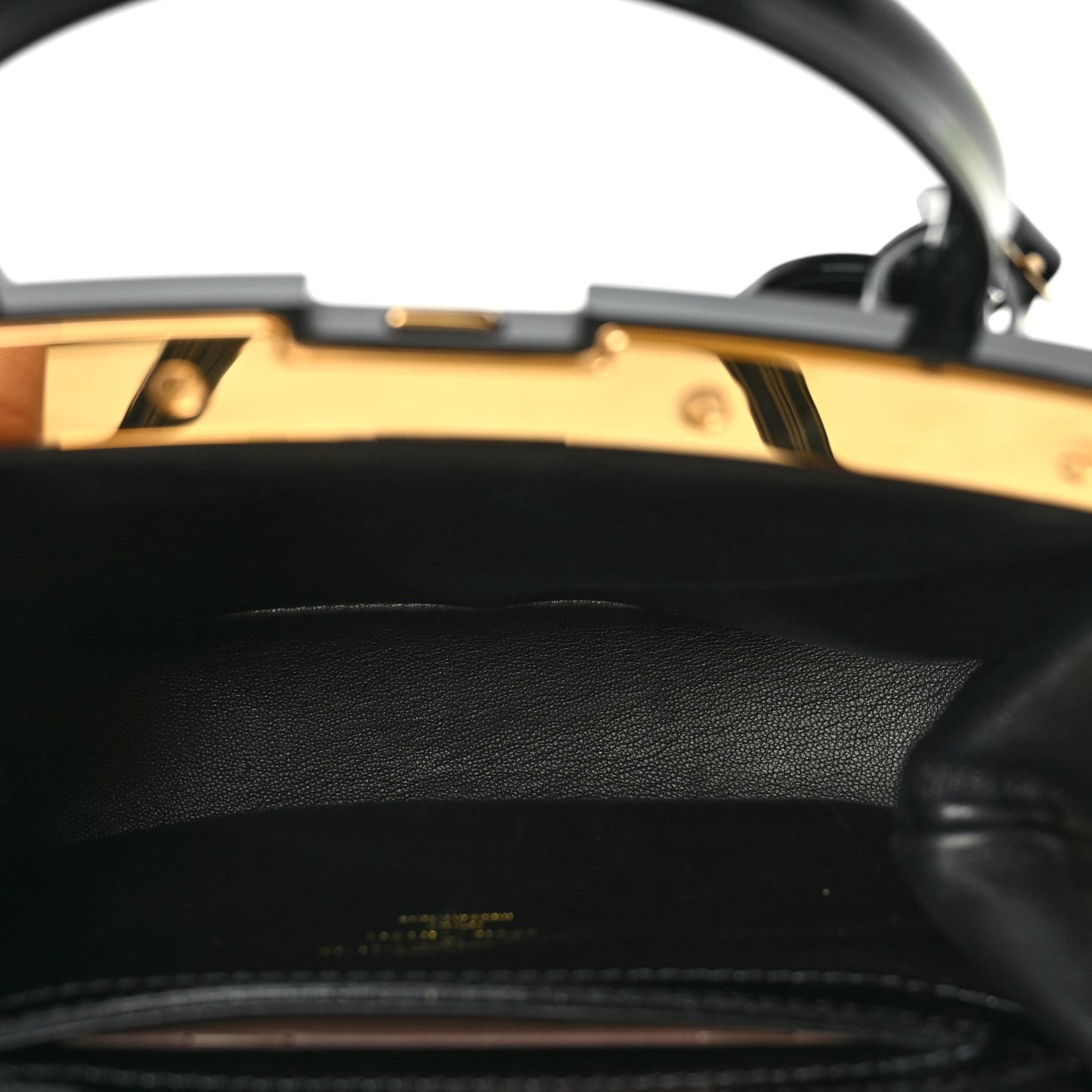 Louis Vuitton Patent Lambskin Fascination Lockit BB Frame Black