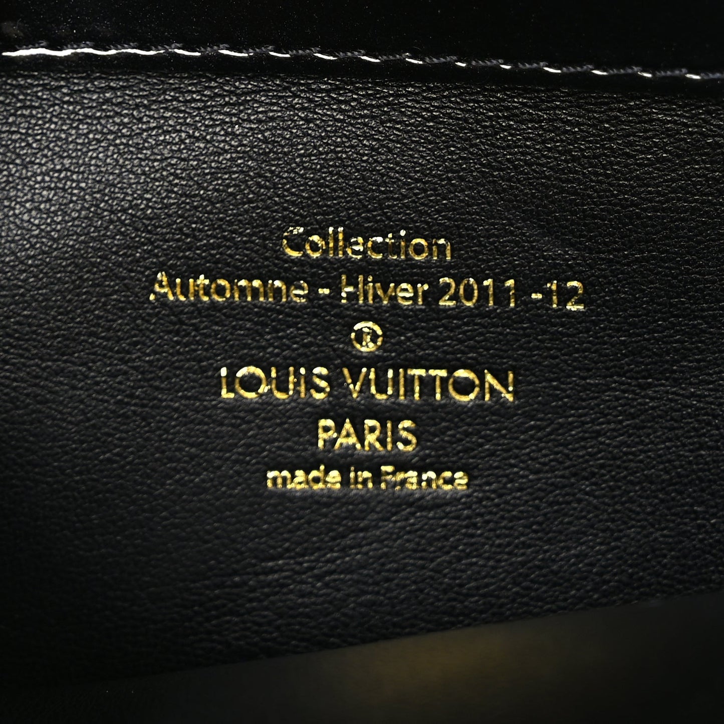 Louis Vuitton Patent Lambskin Fascination Lockit BB Frame Black