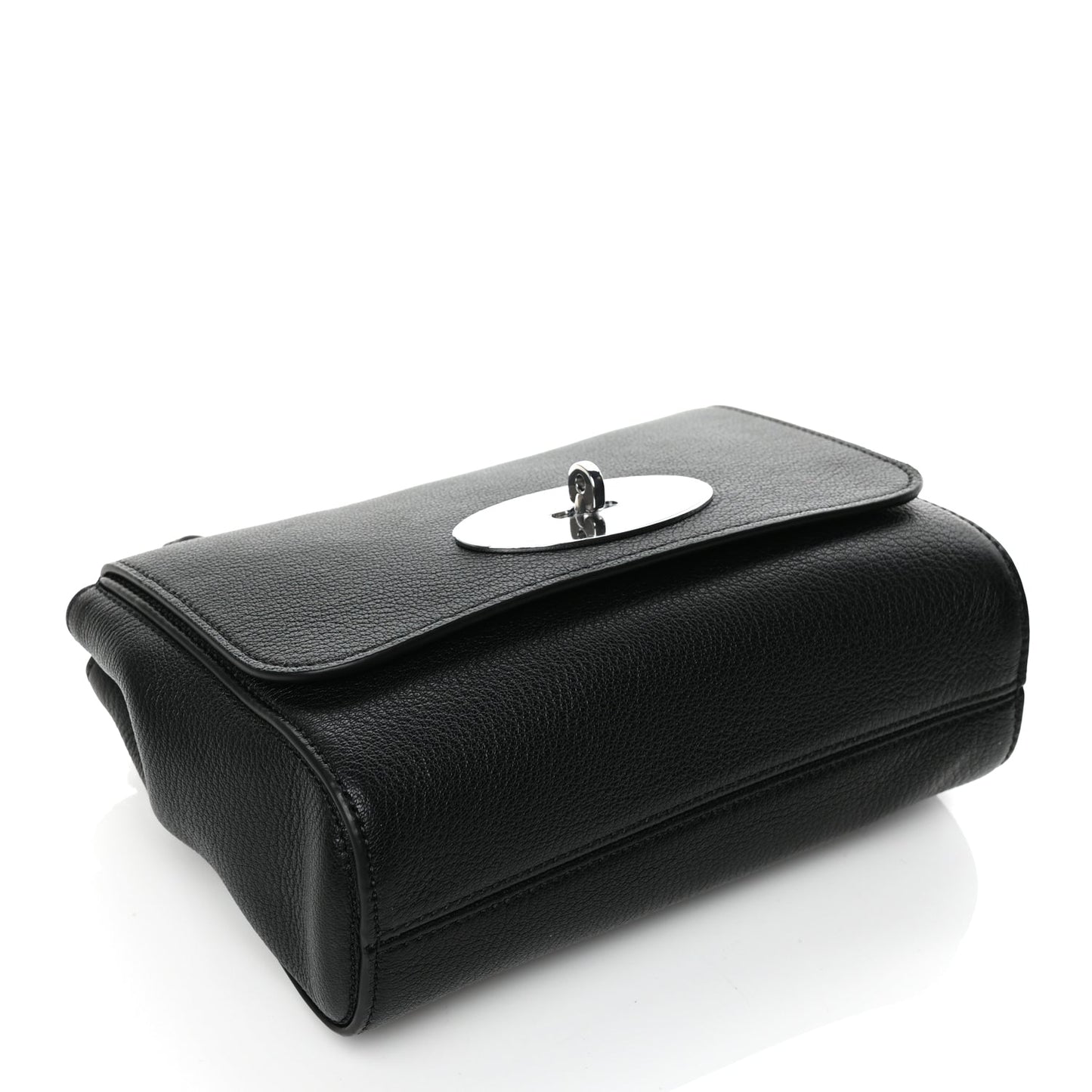 Mulberry Glossy Goatskin Small Lily Flap Black