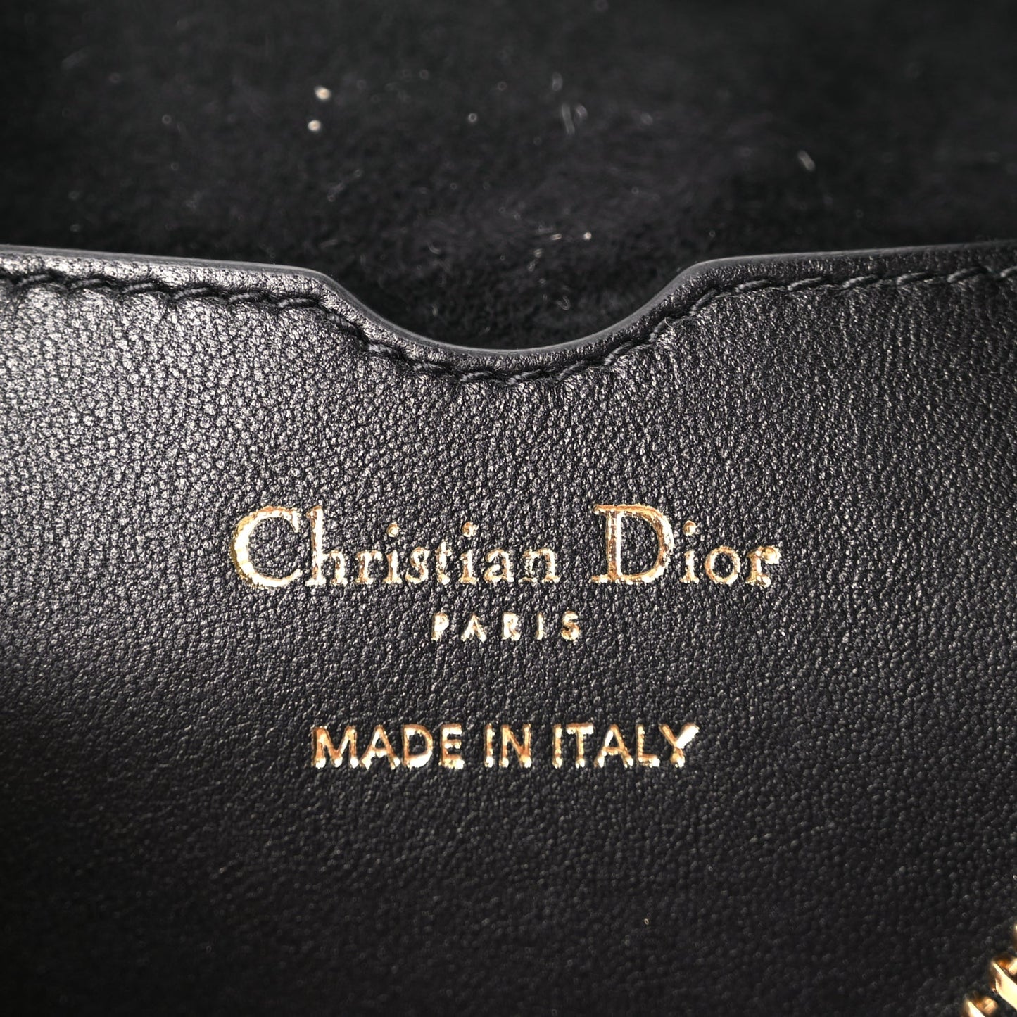 Christian Dior Lambskin Cannage Small Dior Vibe Hobo Bag Black