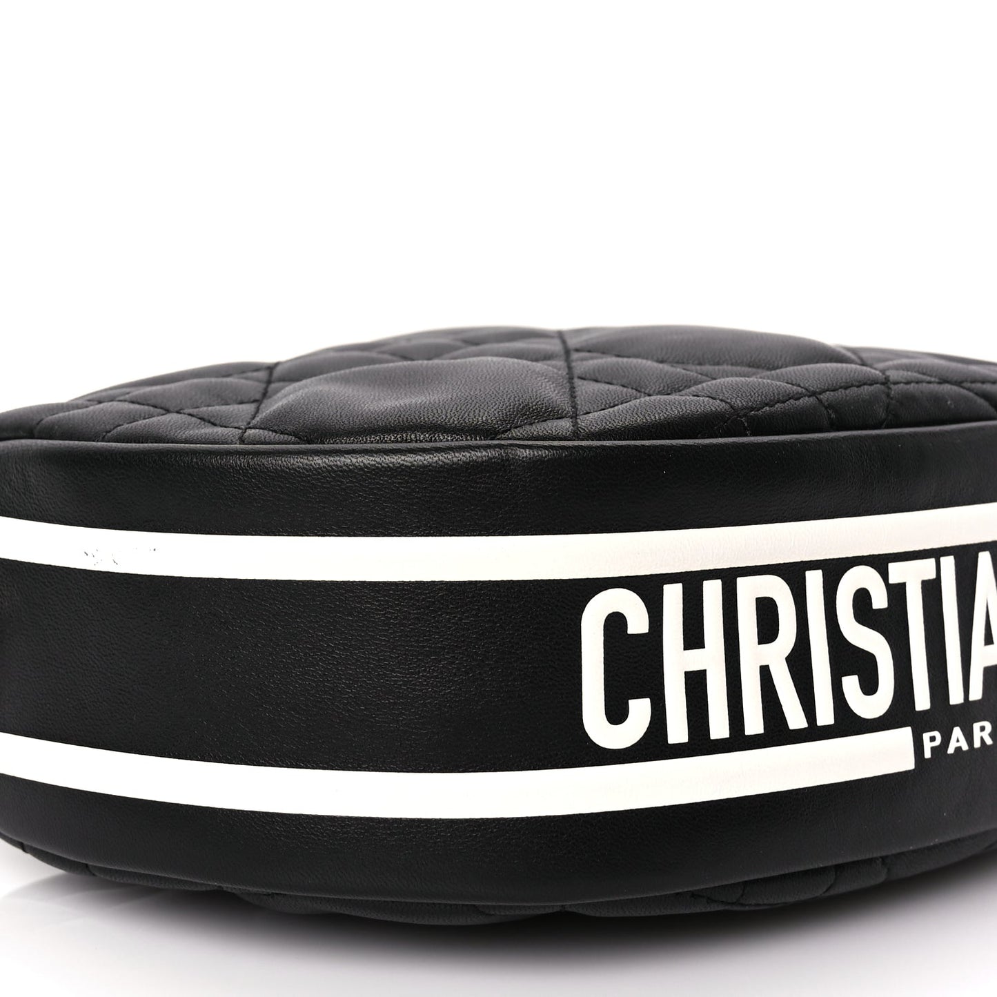 Christian Dior Lambskin Cannage Small Dior Vibe Hobo Bag Black