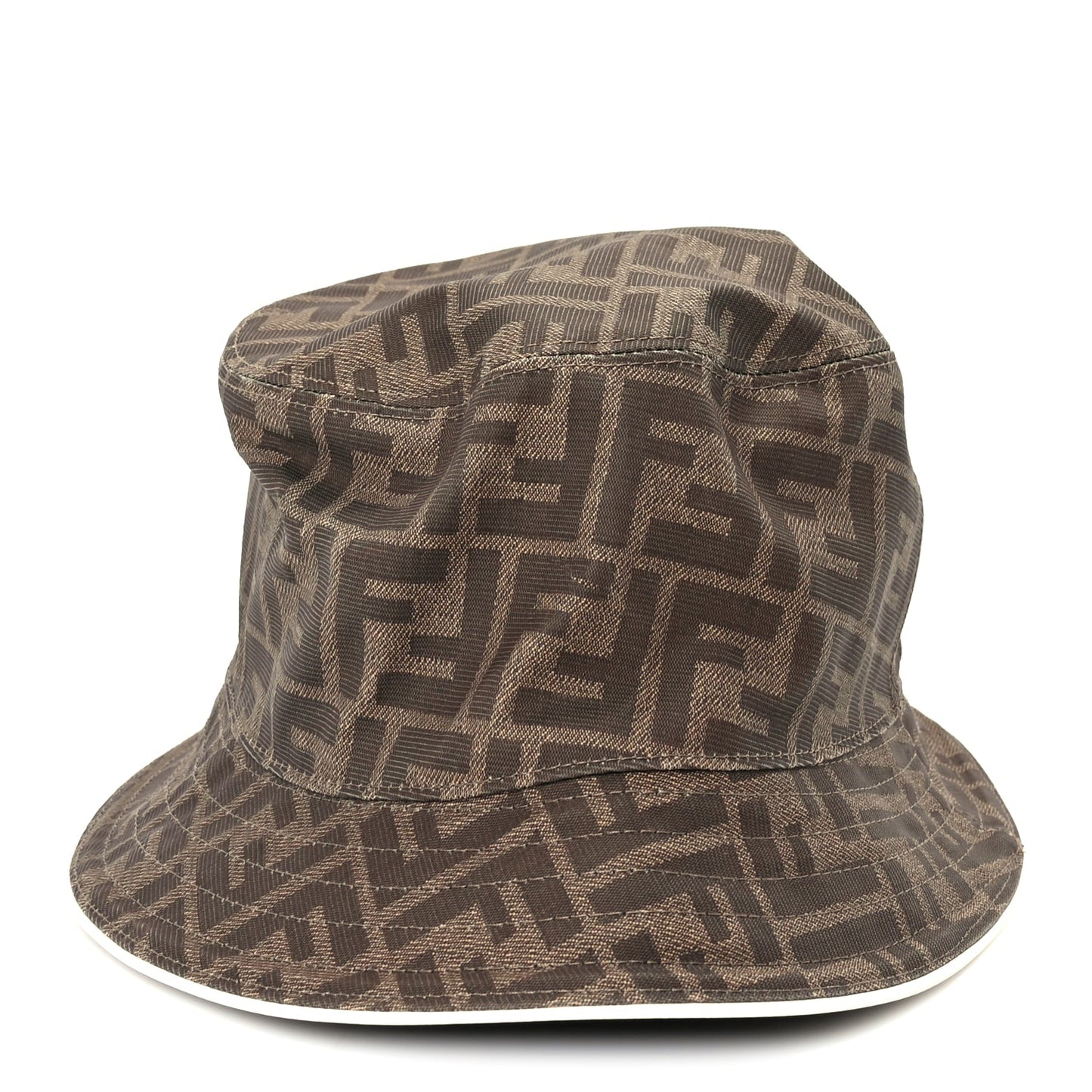 Fendi FENDI Technical Fabric FF Reversible Bucket Hat L Tobacco Beige