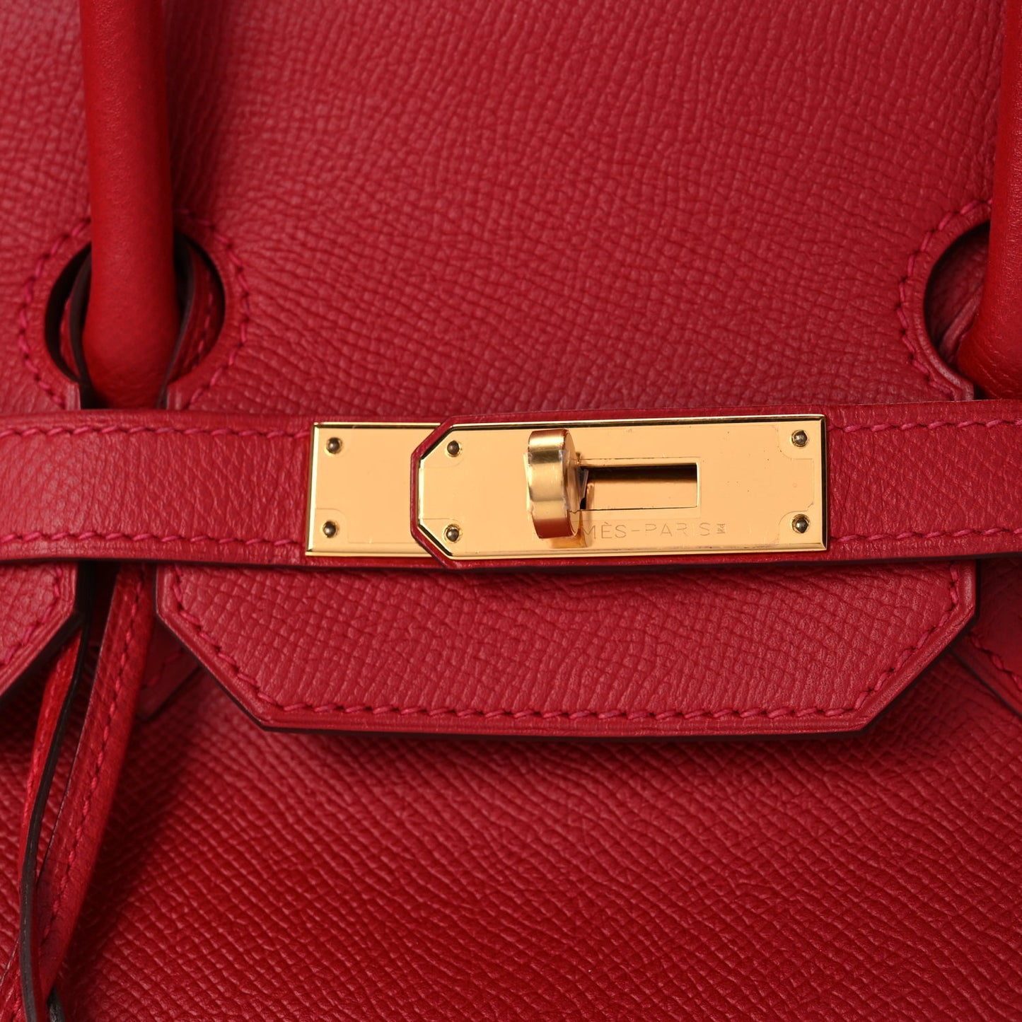 Hermes Epsom Birkin 35  Rouge Casaque