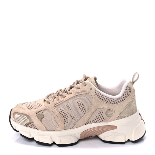 Christian Dior Suede Mesh Dior Chrono Sneakers 38.5 Beige
