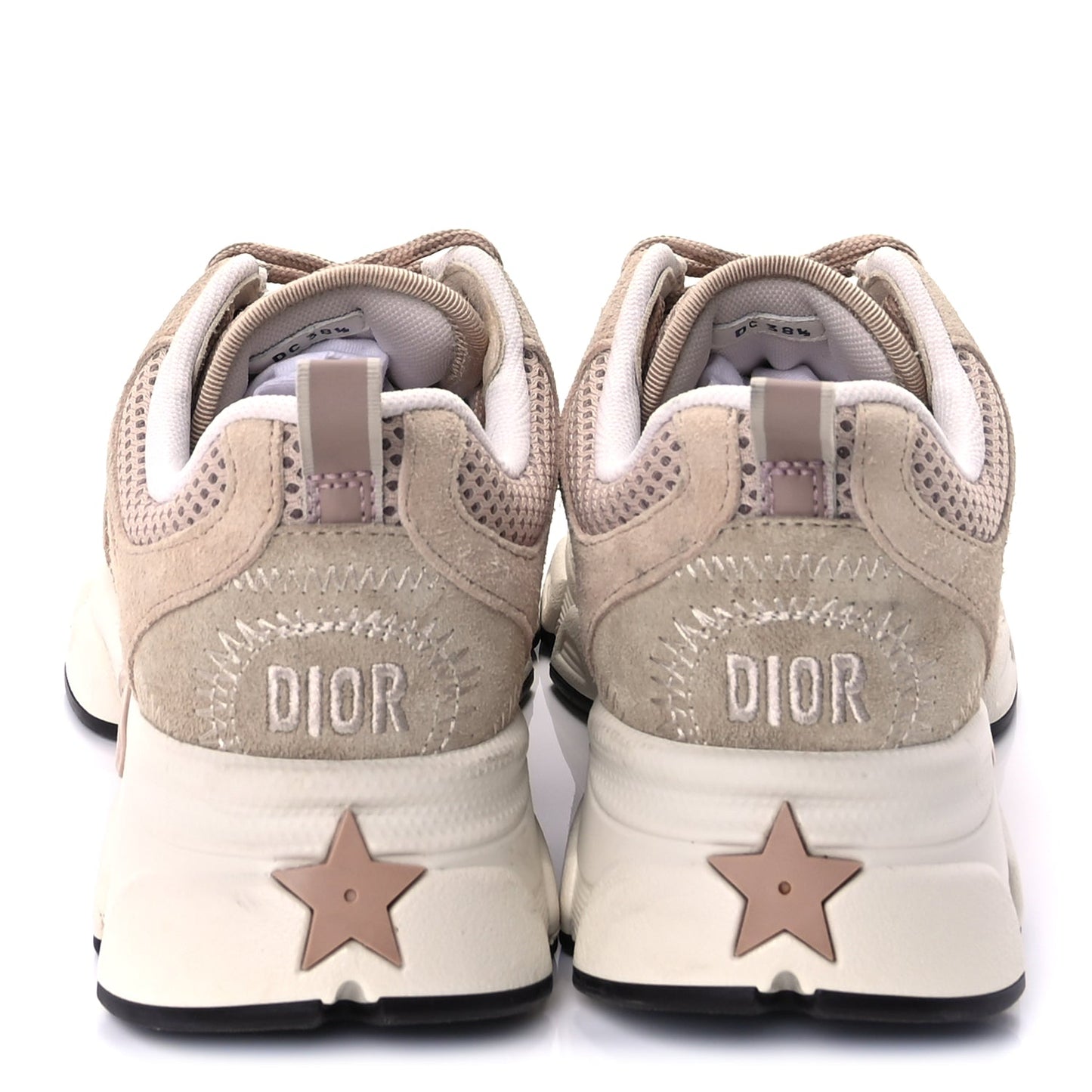 Christian Dior Suede Mesh Dior Chrono Sneakers 38.5 Beige