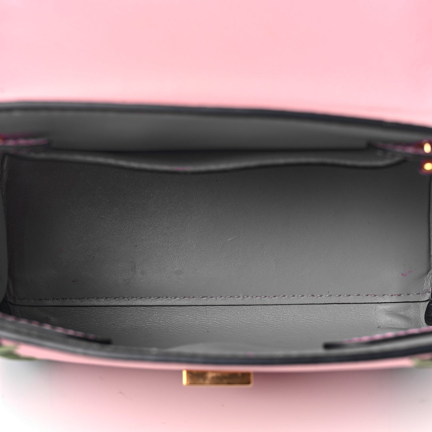 Versace Calfskin Whipstitch La Medusa Top Handle Handbag English Rose English Rose