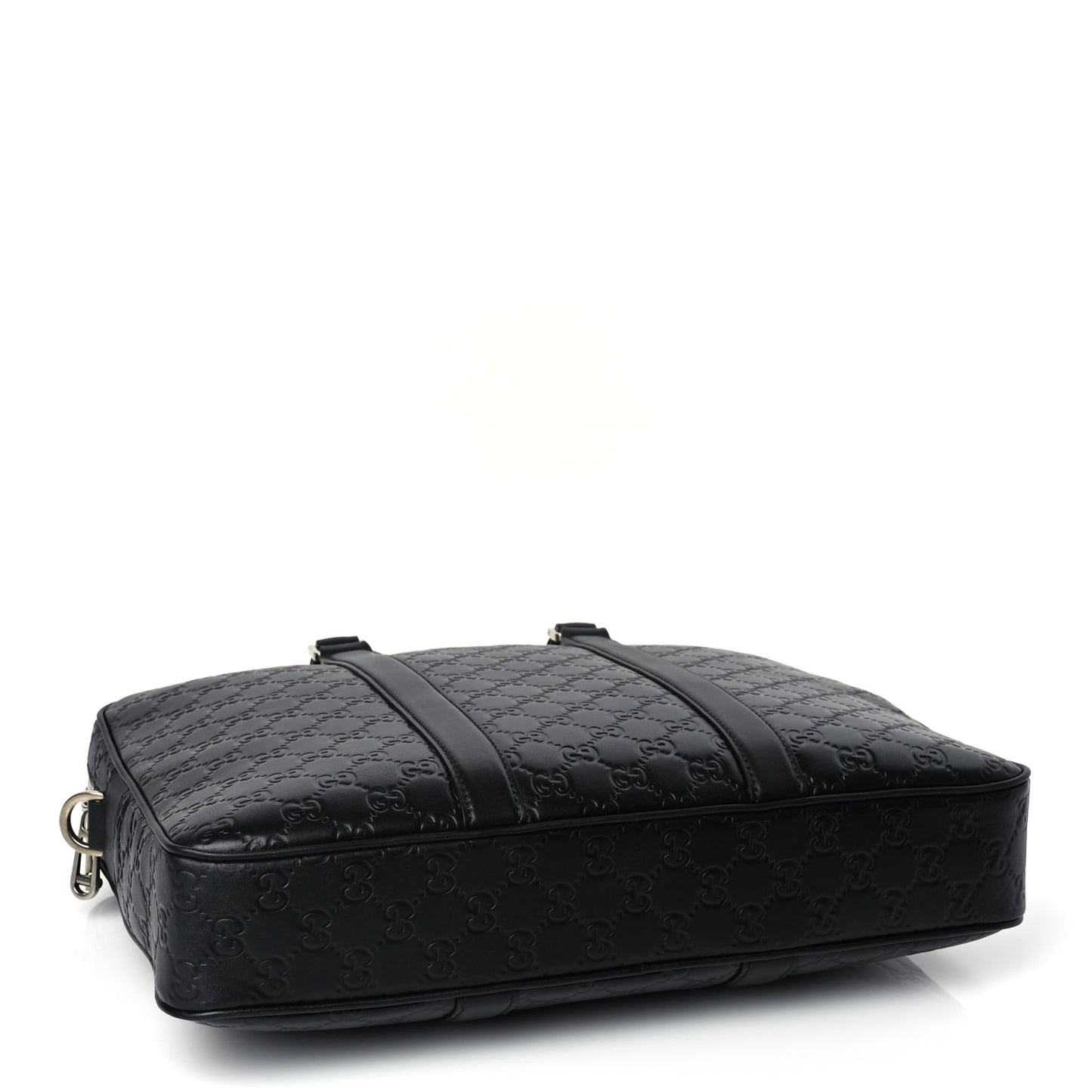 Gucci Calfskin GG Emblem Large Briefcase Black