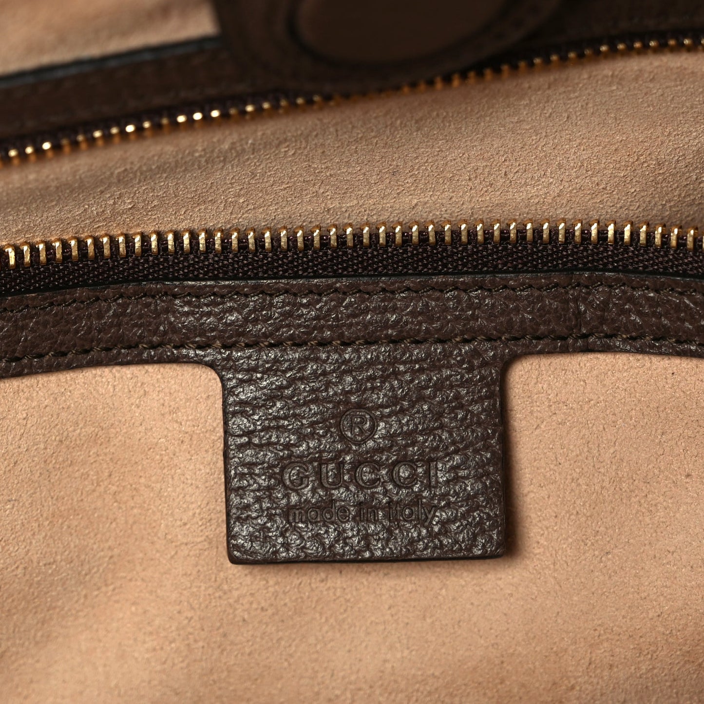 Gucci GG Supreme Monogram Textured Calfskin Web Medium Ophidia Shopping Tote  Beige Ebony New Acero