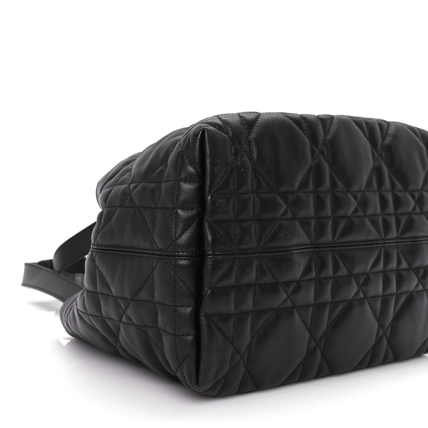 Christian Dior Calfskin Macrocannage Medium Toujours Black