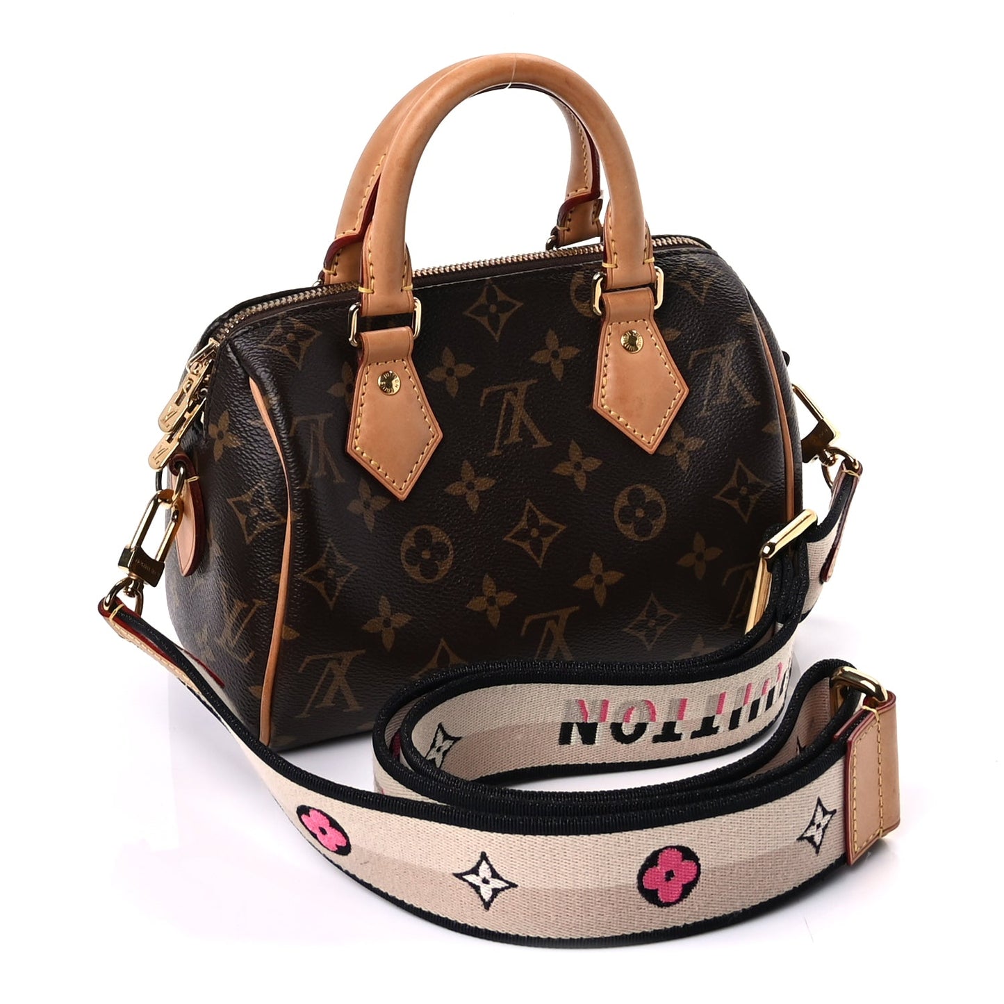 Louis Vuitton Monogram Speedy Bandouliere 20  Black