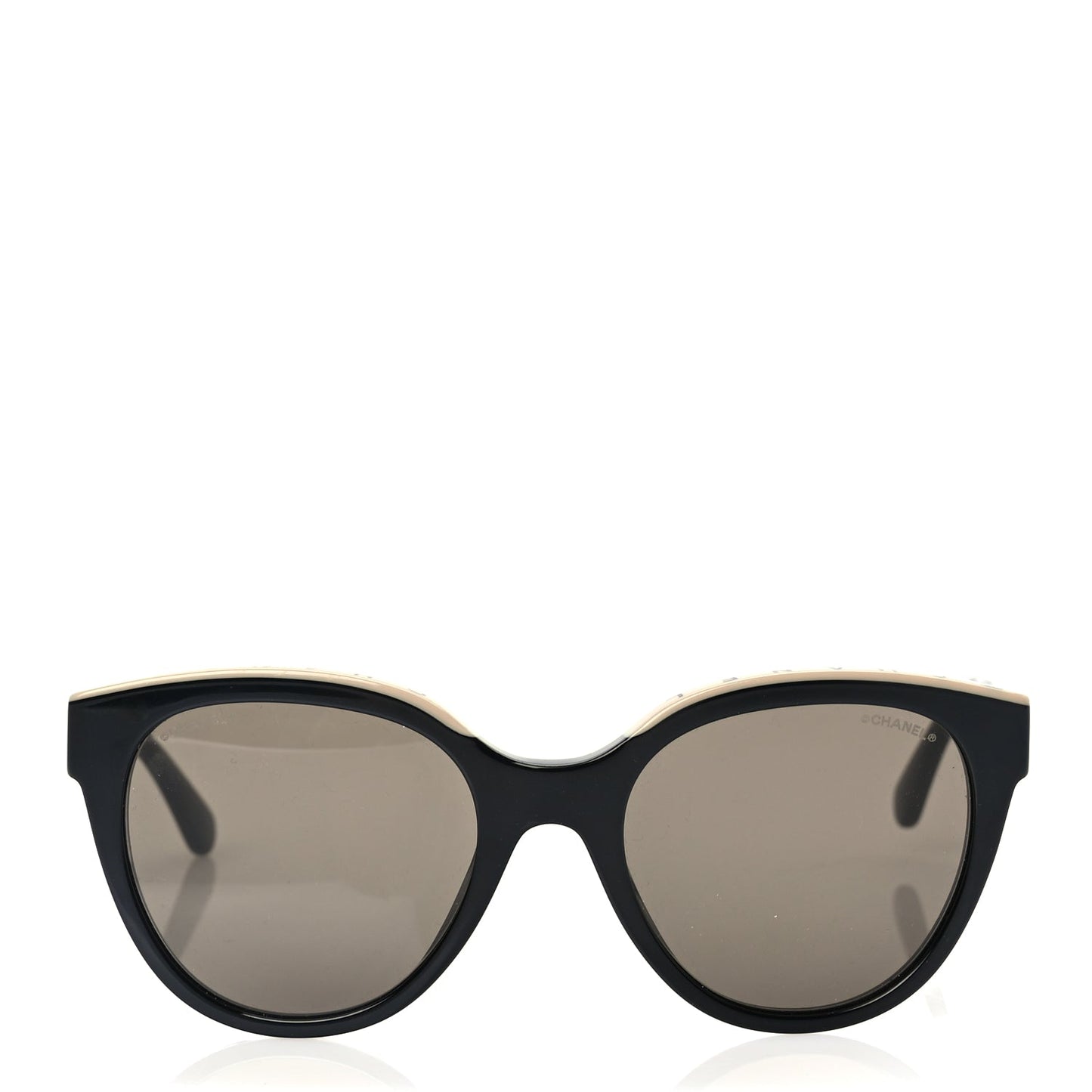 Chanel Acetate CC Butterfly Sunglasses 5414 Black Beige