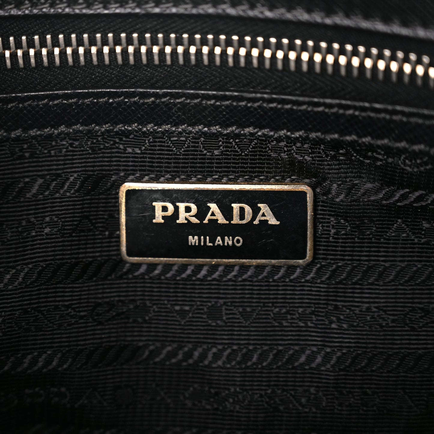 Prada Saffiano Small Galleria Double Zip Tote Black