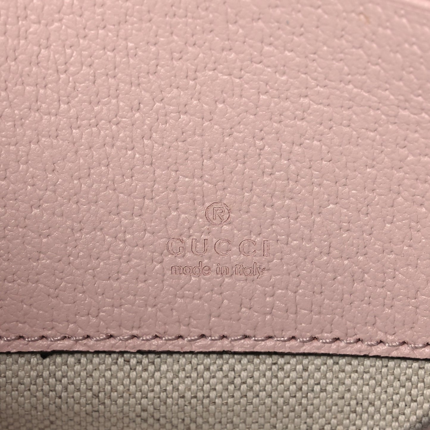 Gucci Monogram Jumbo GG Textured Dollar Calfskin Mini Padlock Top Handle Shoulder Bag Beige Perfect Pink