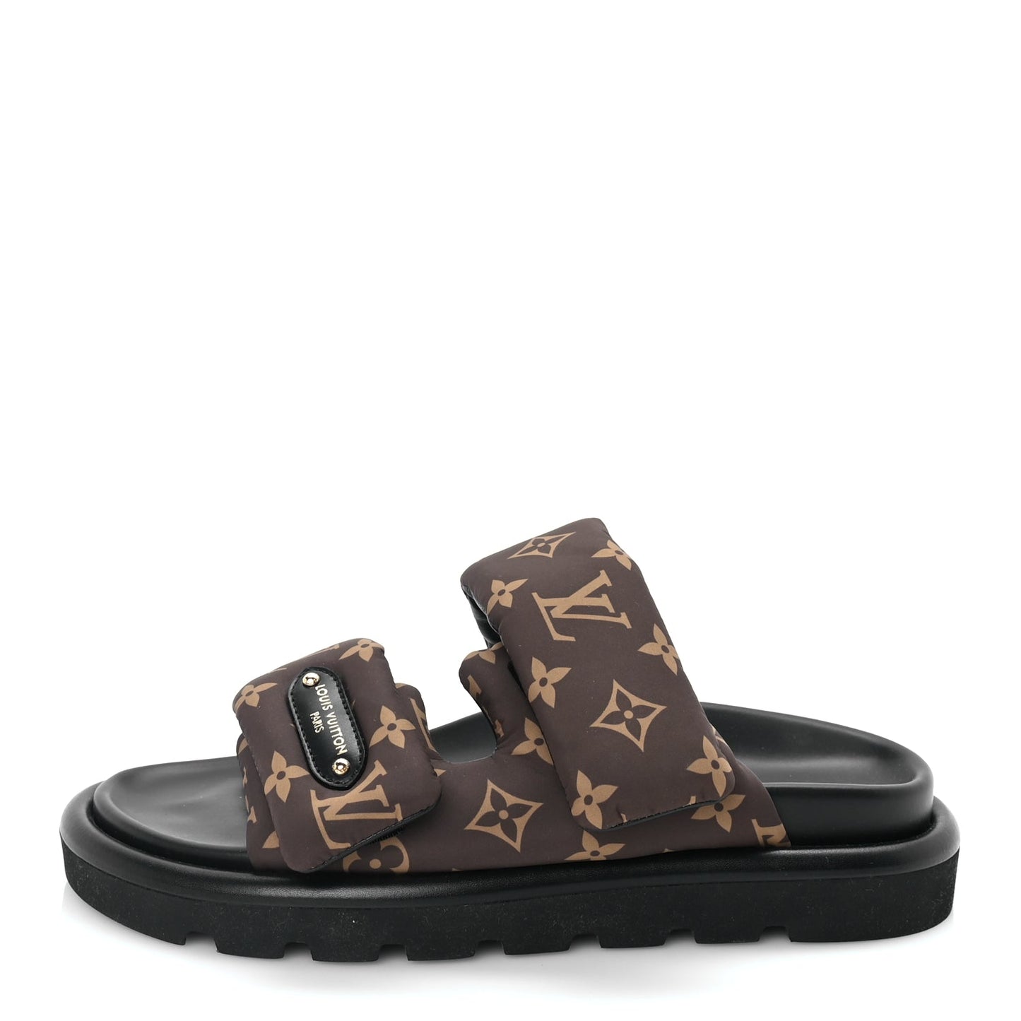 Louis Vuitton Nylon LV Pool Pillow Flat Comfort Mules 40  Cacao Brown