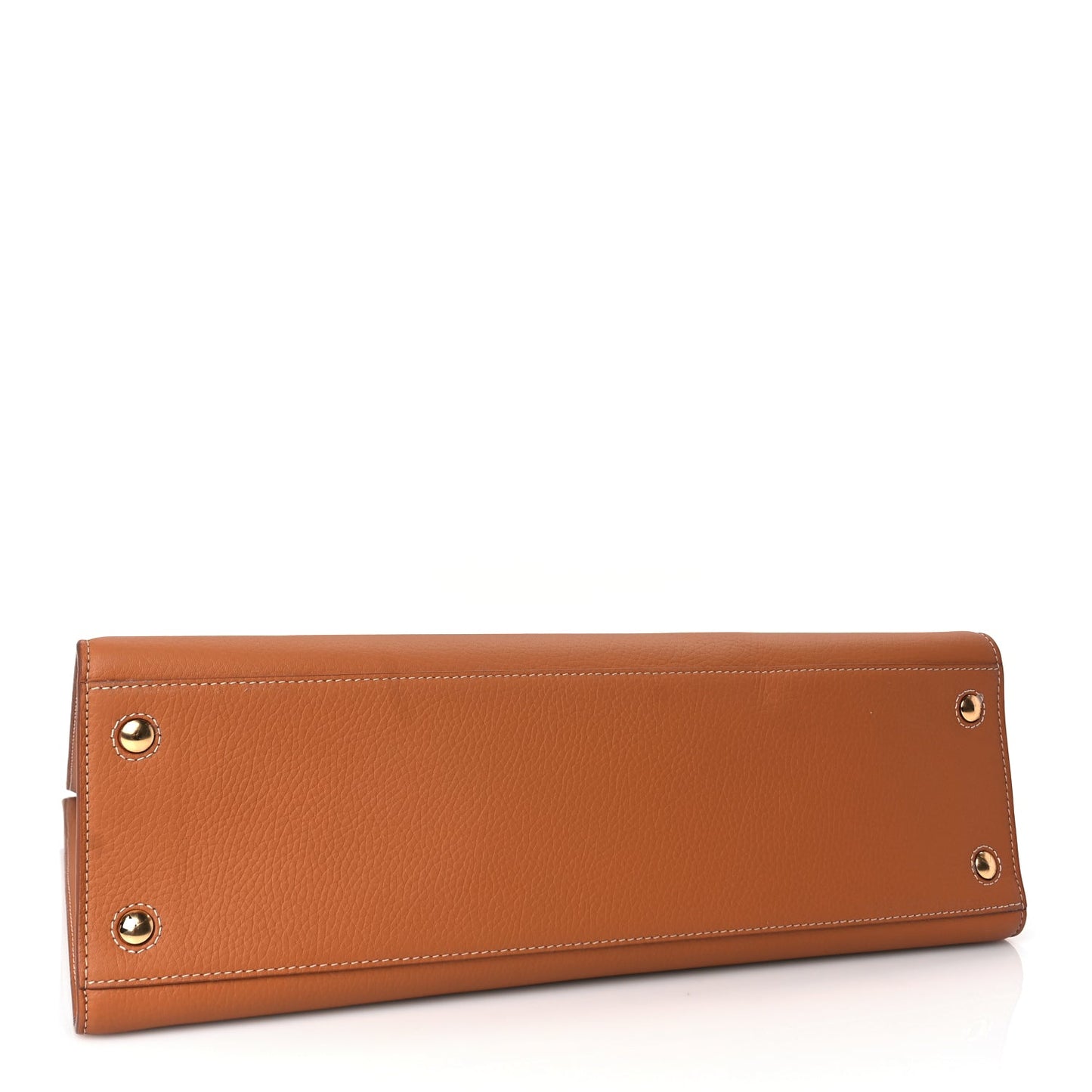 Burberry Grained Calfskin Medium Frances Tote Warm Russet