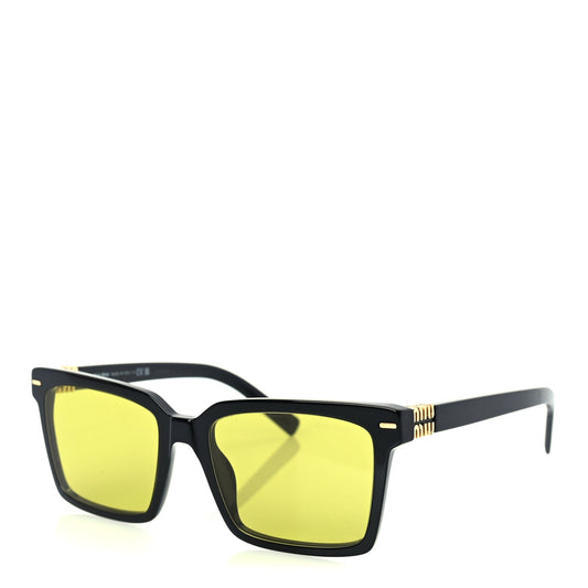 Miu Miu Acetate Square Sunglasses SMU 13Z  Black