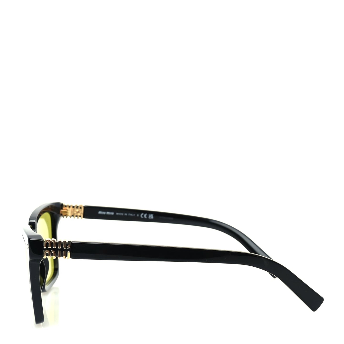 Miu Miu Acetate Square Sunglasses SMU 13Z  Black