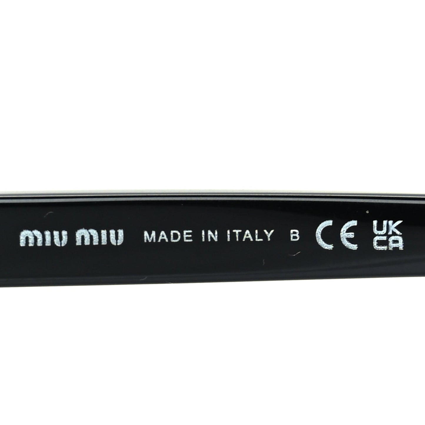 Miu Miu Acetate Square Sunglasses SMU 13Z  Black