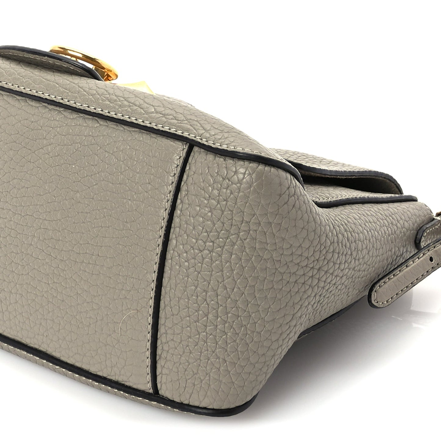 Mulberry Heavy Grain Calfskin Mini Keeley Solid Grey
