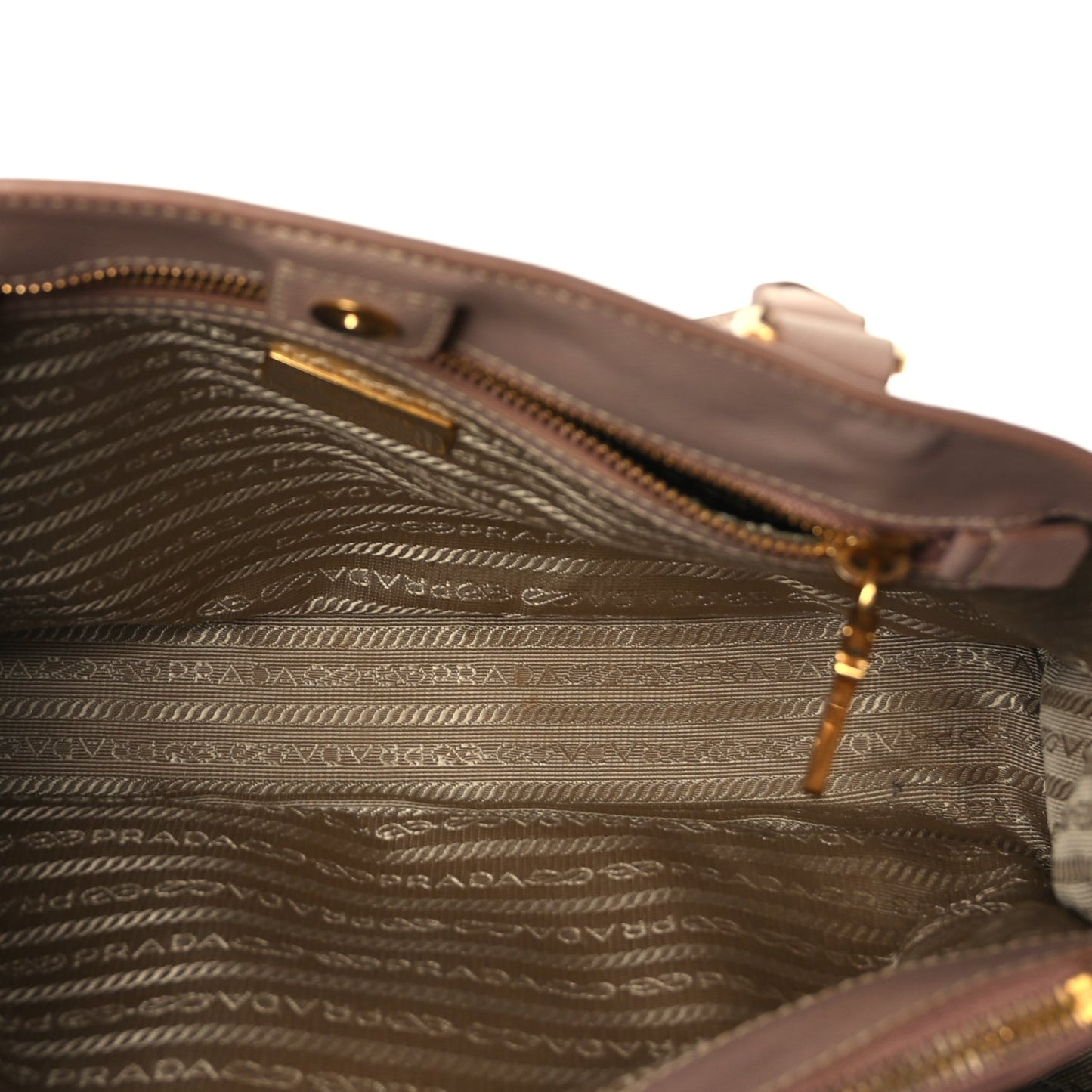 Prada Saffiano Medium Galleria Double Zip Tote Cammeo