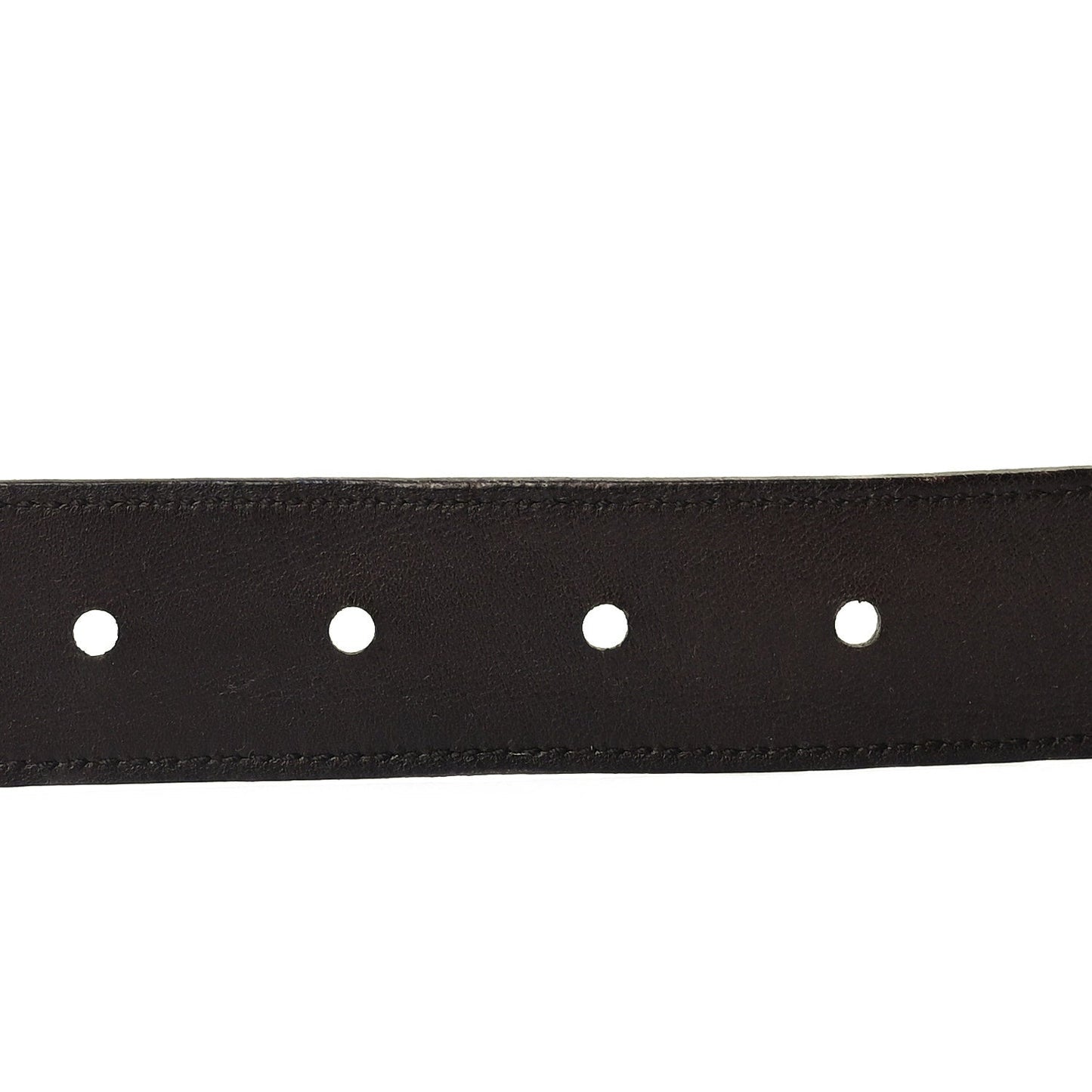 Saint Laurent Smooth Calfskin Monogram Cassandre Square Buckle Belt 105 42  Oak Brown