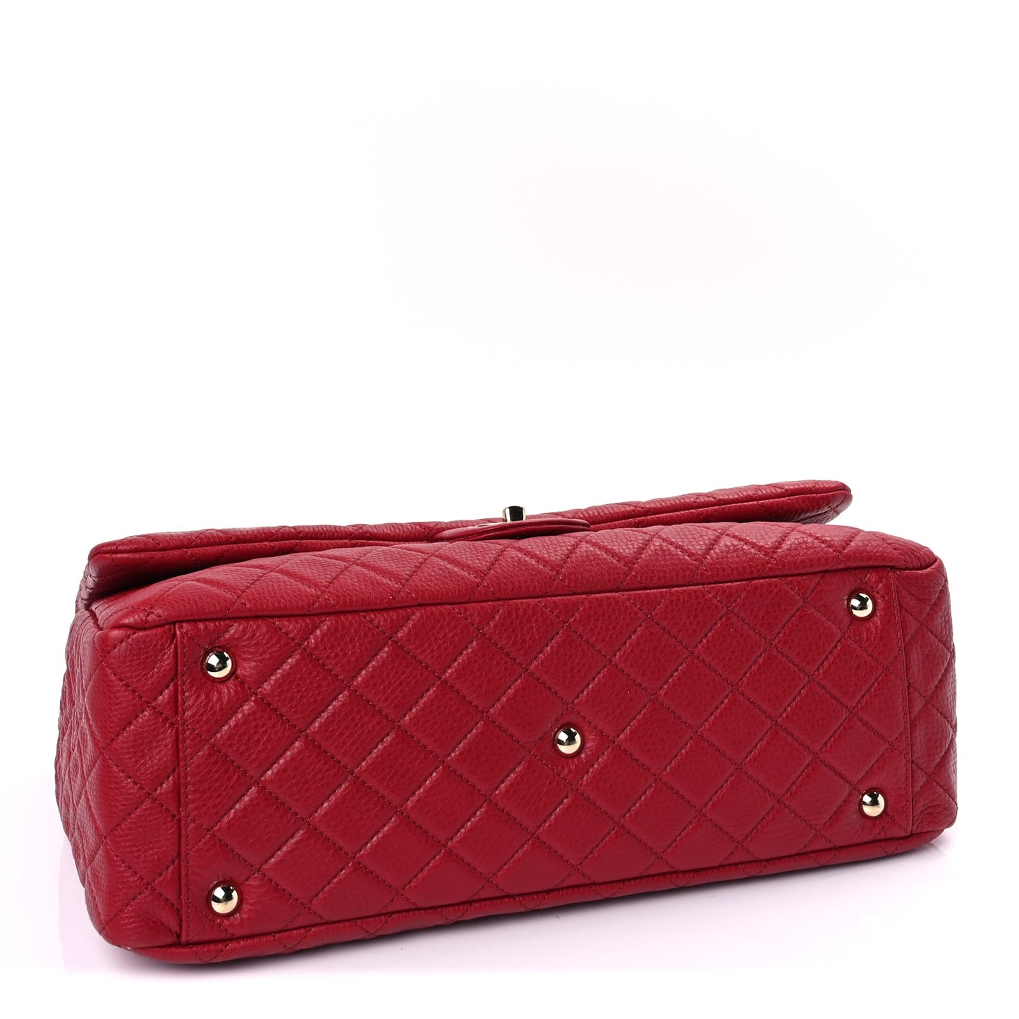 Chanel Calfskin Quilted XXL Travel Flap Bag  Red