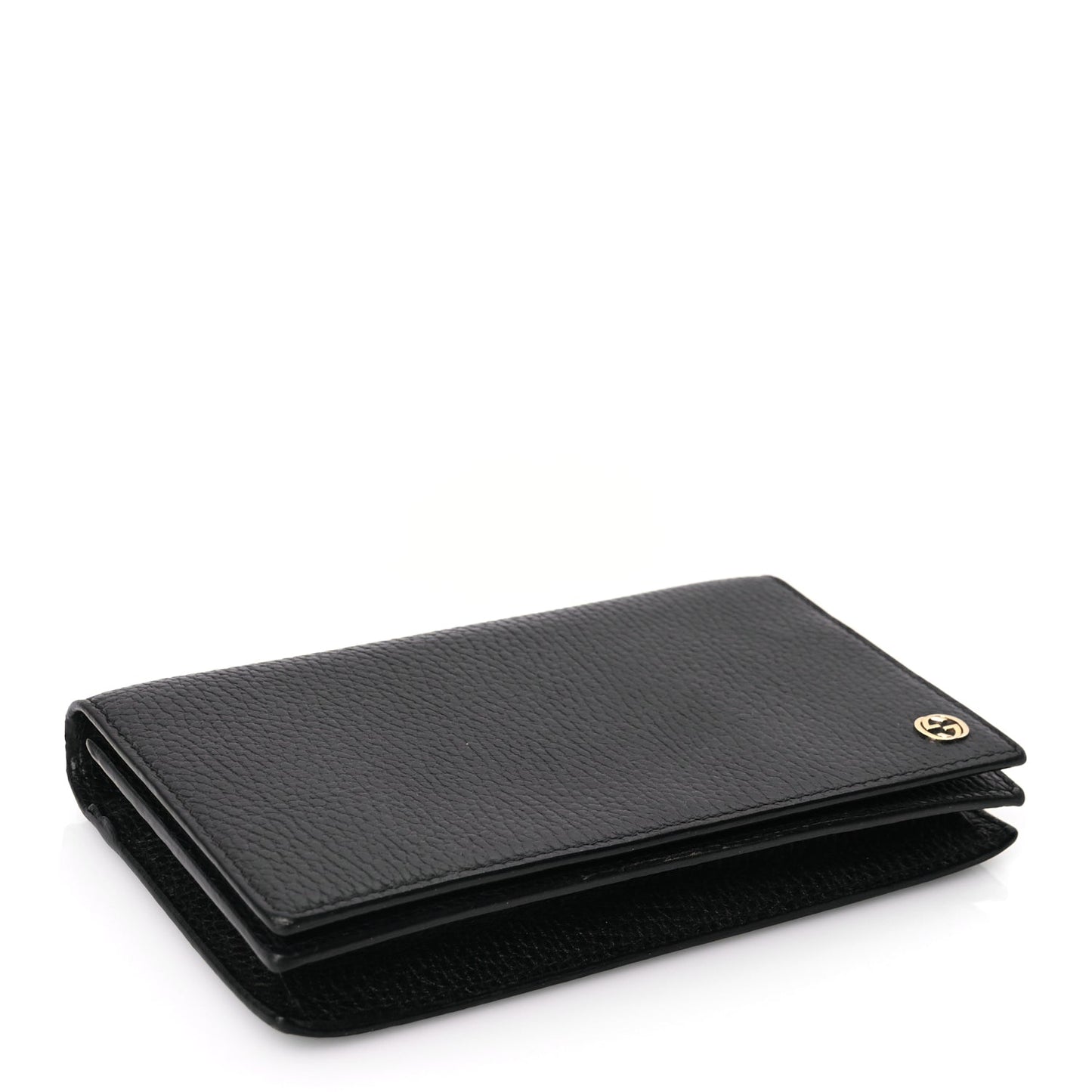 Gucci Dollar Calfskin Medium Betty Chain Wallet Black
