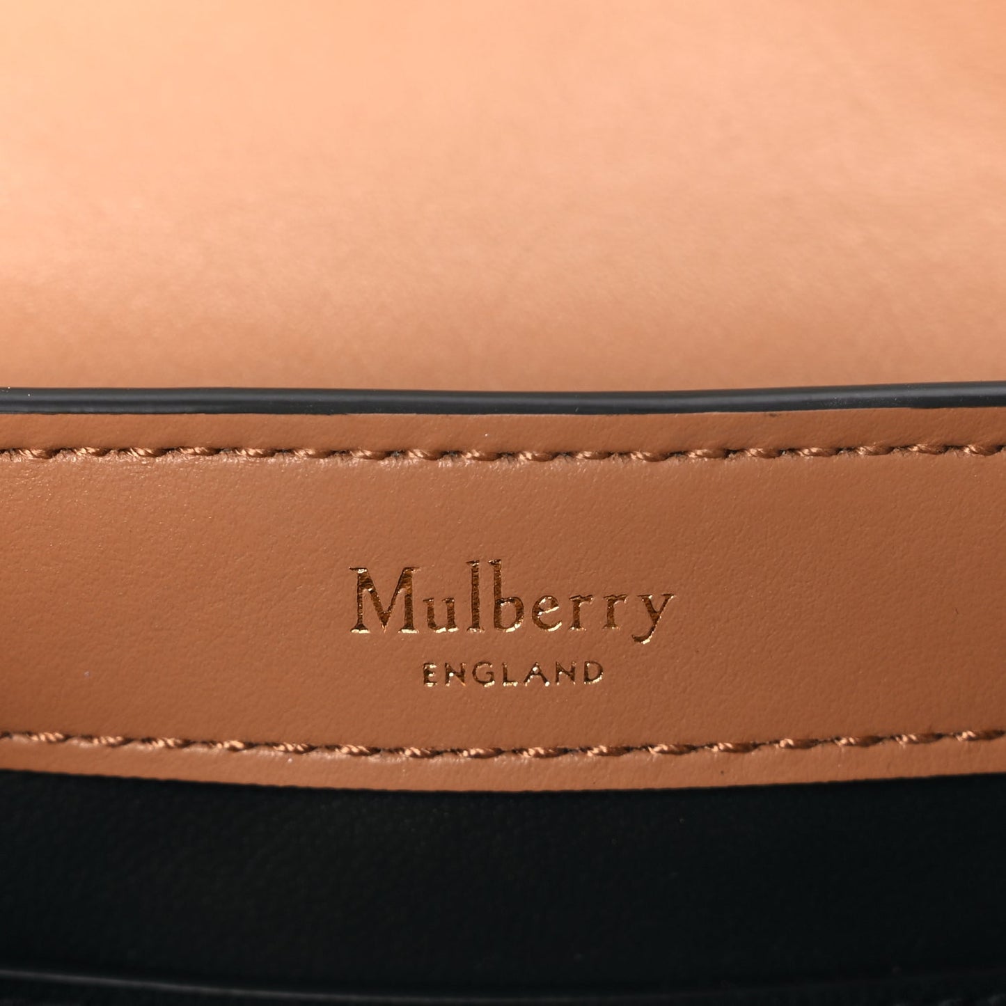 Mulberry High Gloss Calfskin Lana Small Top Handle Sable