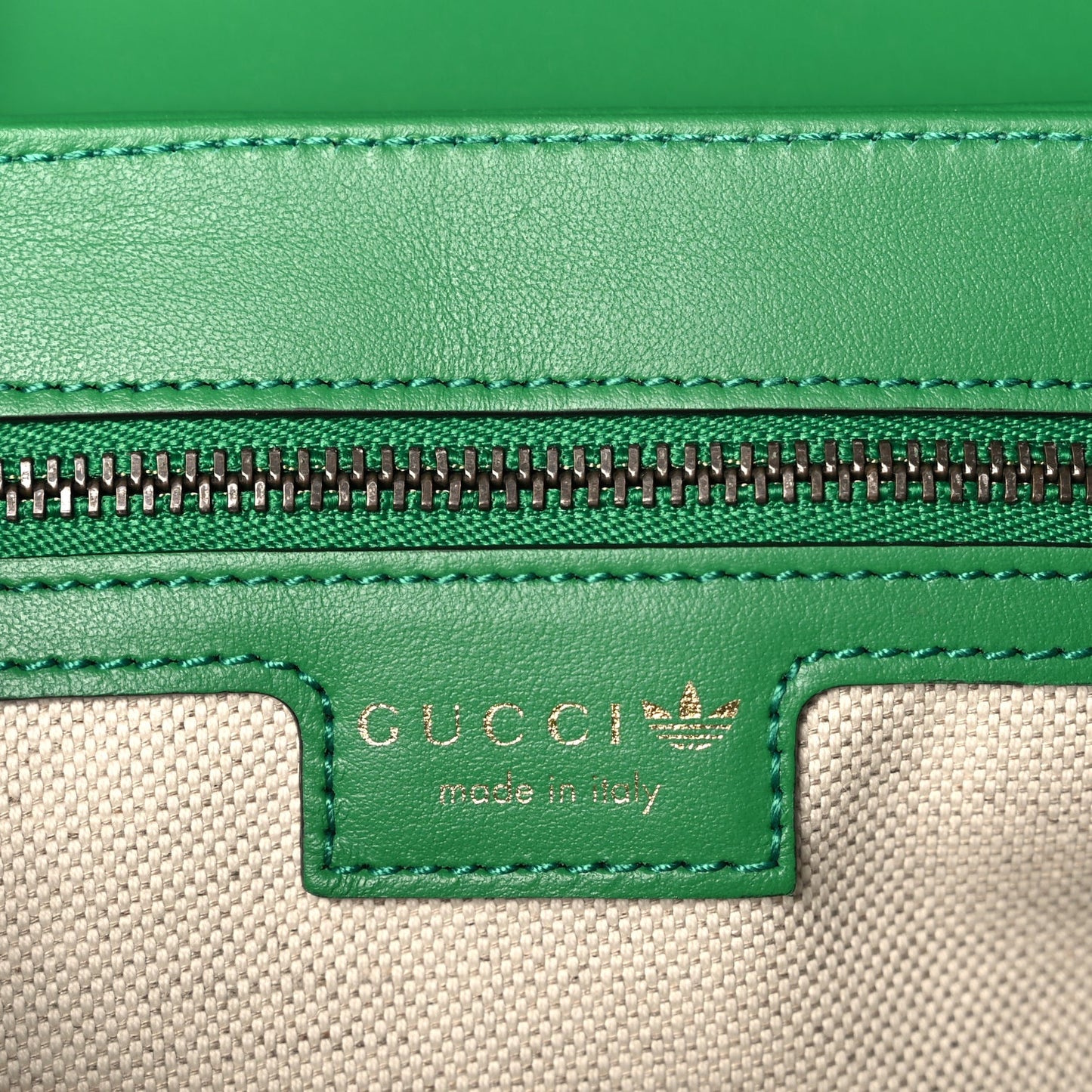 Gucci X Adidas Calfskin Matelasse Small GG Marmont Shoulder Bag Green