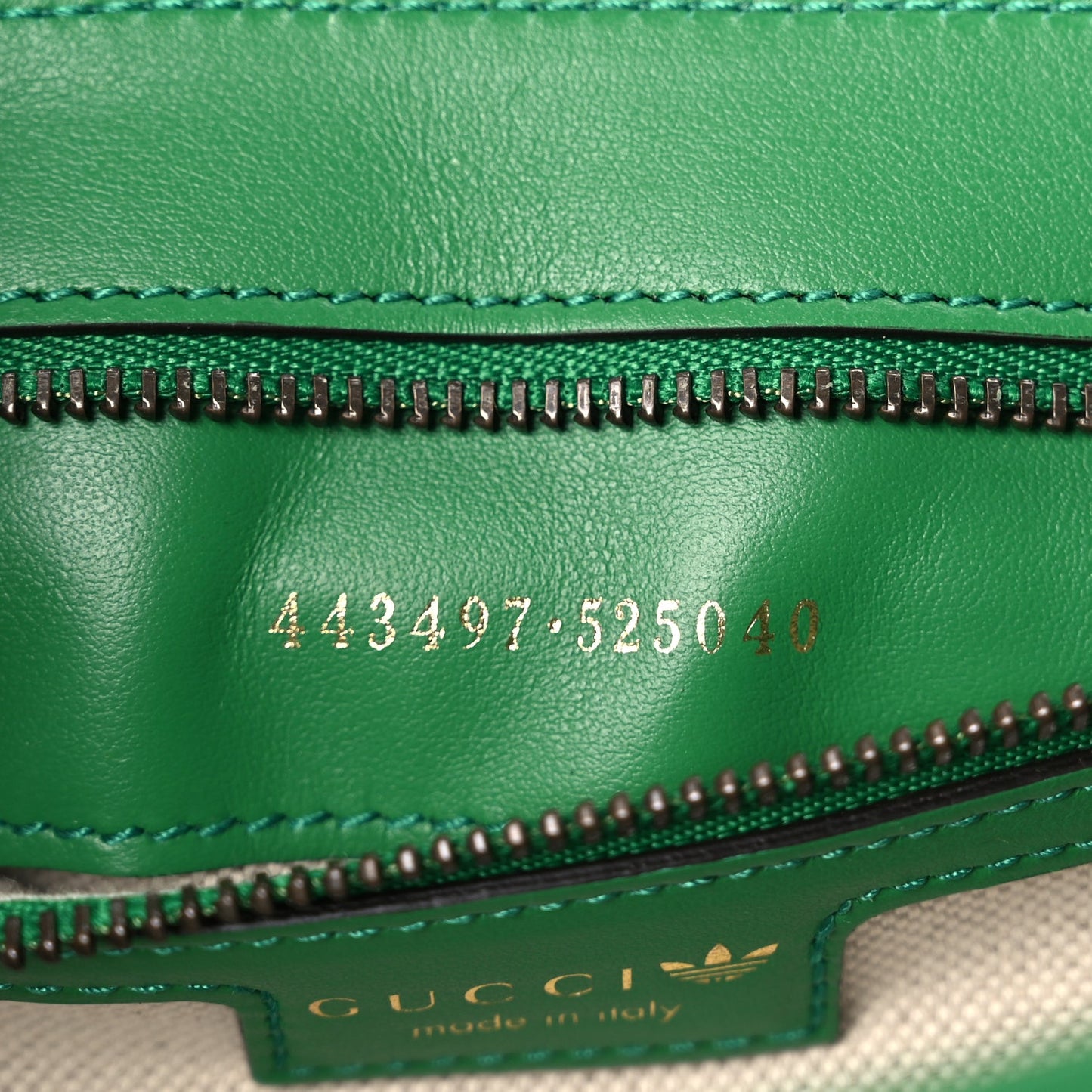 Gucci X Adidas Calfskin Matelasse Small GG Marmont Shoulder Bag Green