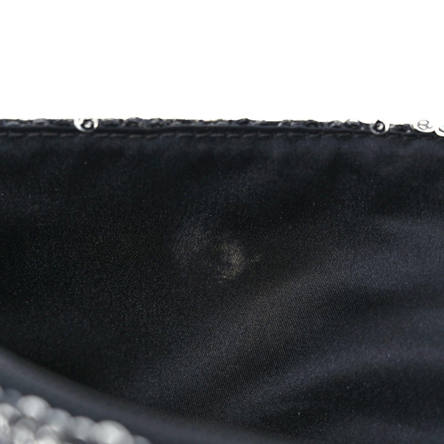 Chanel Sequin Medium Single Flap Dark Silver