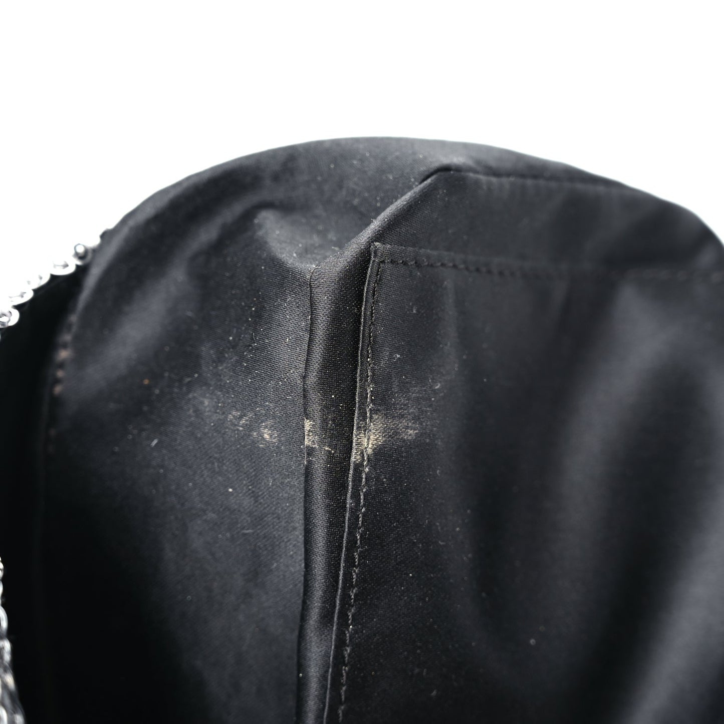Chanel Sequin Medium Single Flap Dark Silver
