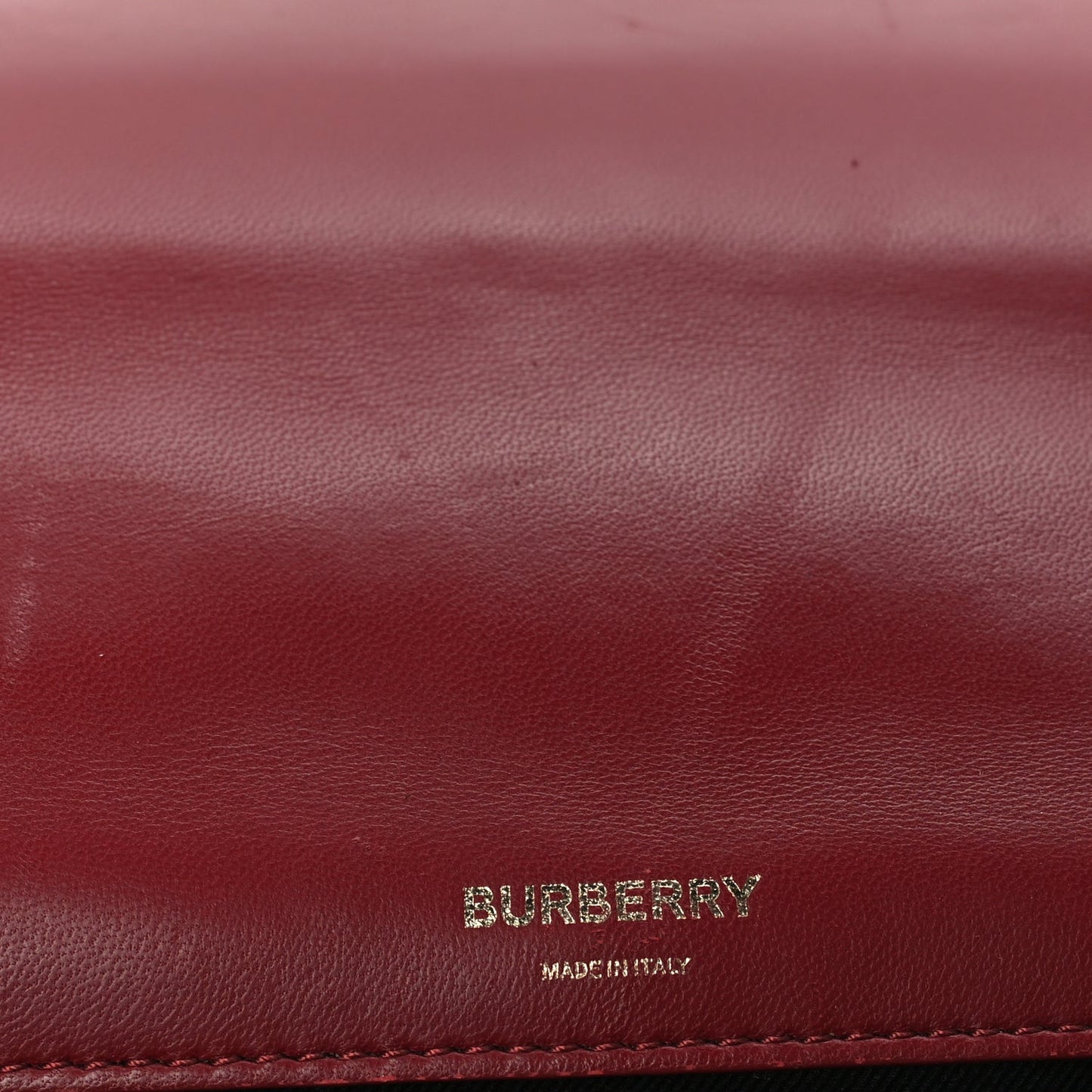 Burberry Lambskin Quilted Small Lola Bag Bright Red Dark Crimson