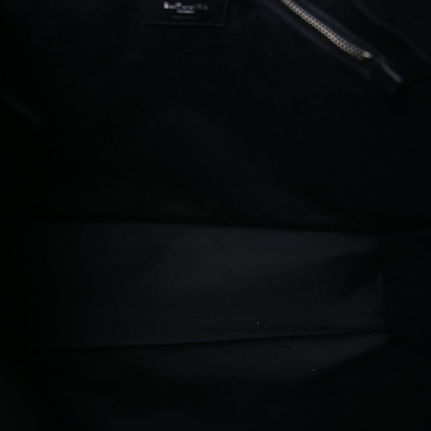 Saint Laurent Raffia Linen Calfskin Rive Gauche Tote  Naturale Black