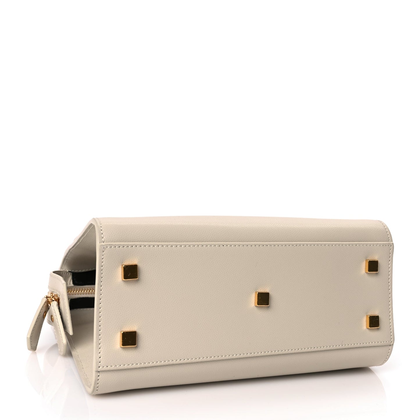 Saint Laurent Grain De Poudre Small Uptown Tote Crema Soft Crema Soft