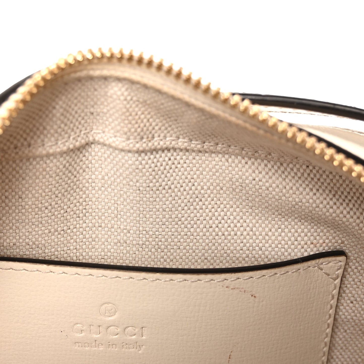 Gucci Azalea Calfskin Mini Horsebit 1955 Camera Shoulder Bag  Mystic White