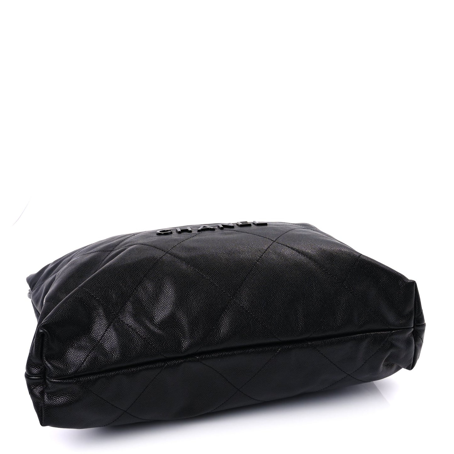 Chanel Shiny Caviar Quilted Monochrome Chanel 22  Black