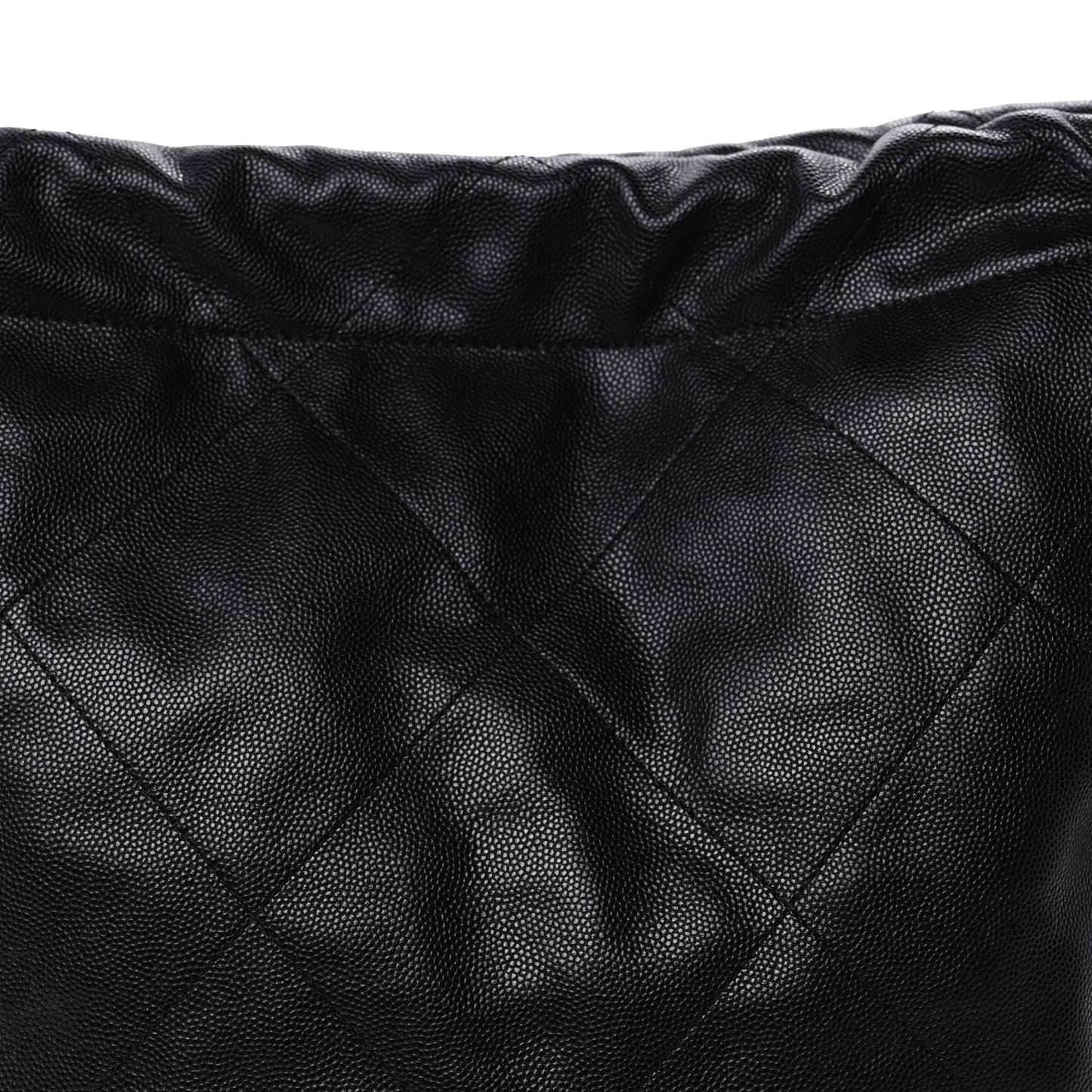 Chanel Shiny Caviar Quilted Monochrome Chanel 22  Black