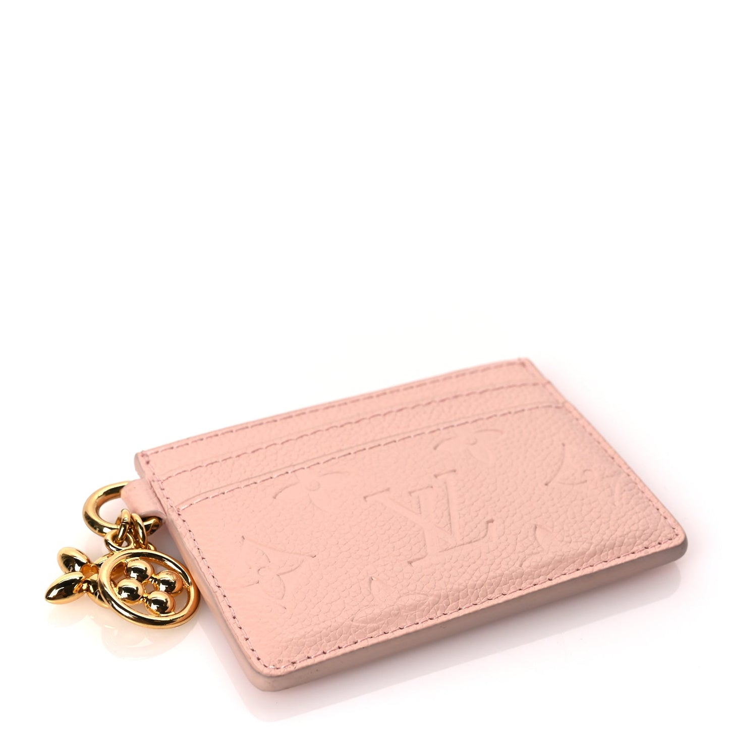 Louis Vuitton Empreinte Monogram LV Charms Card Holder Pink Opale
