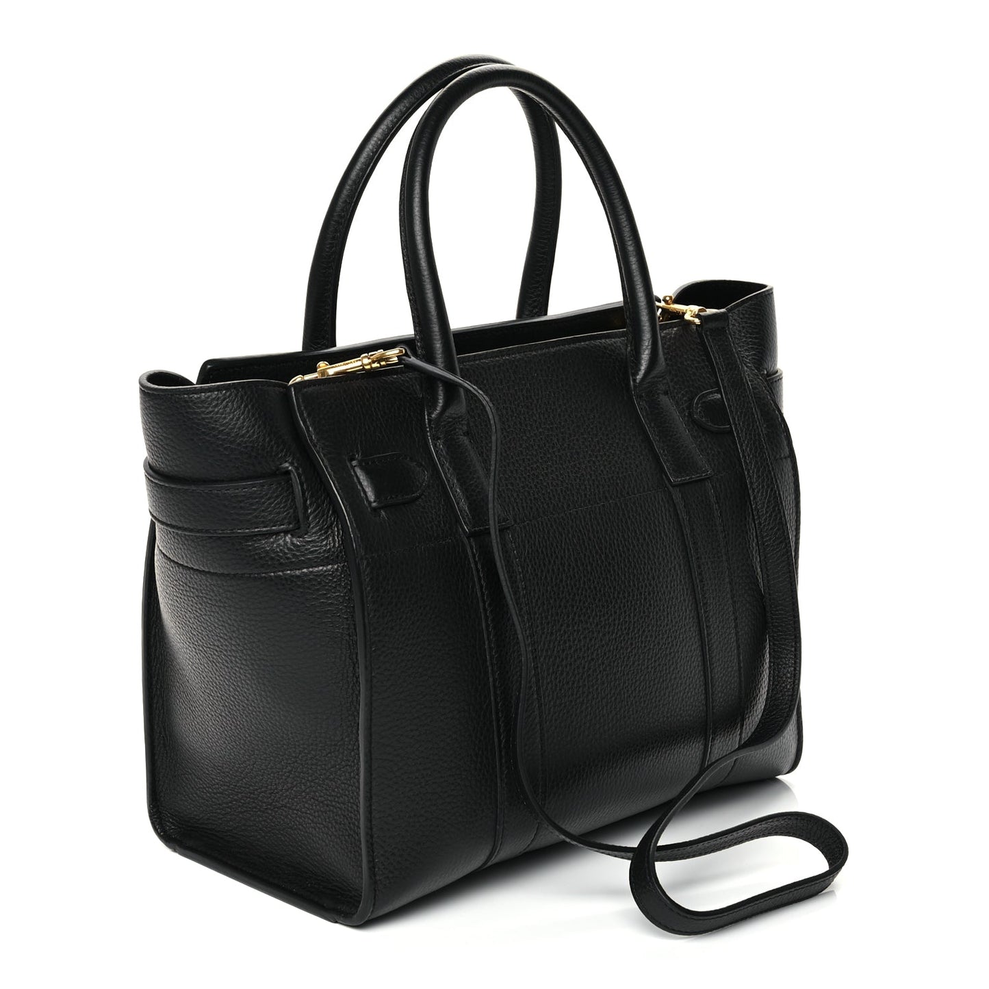 Mulberry Small Classic Grain Small Zipped Bayswater Black