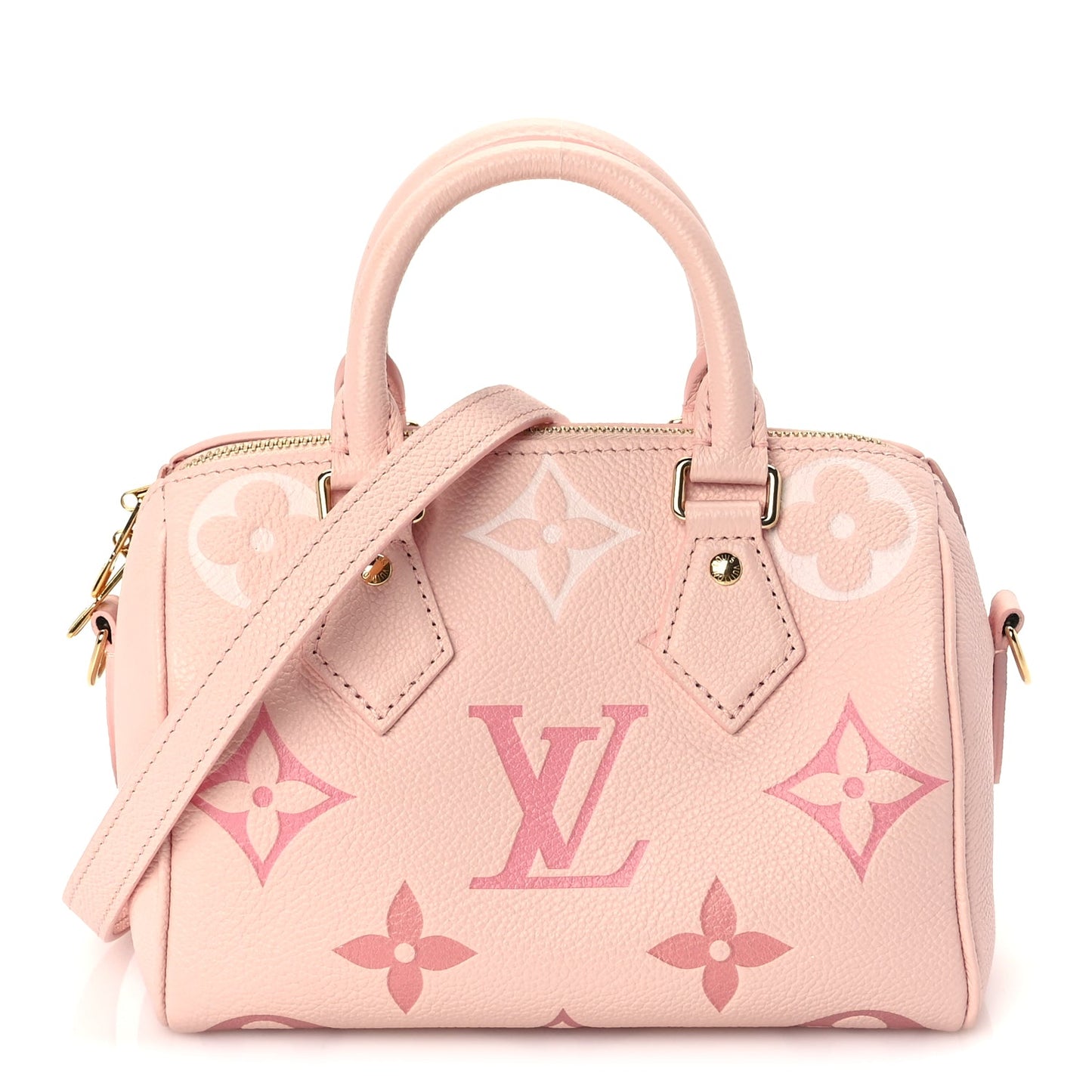Louis Vuitton Empreinte Monogram Giant Speedy Bandouliere 20  Degrade Rose Pink