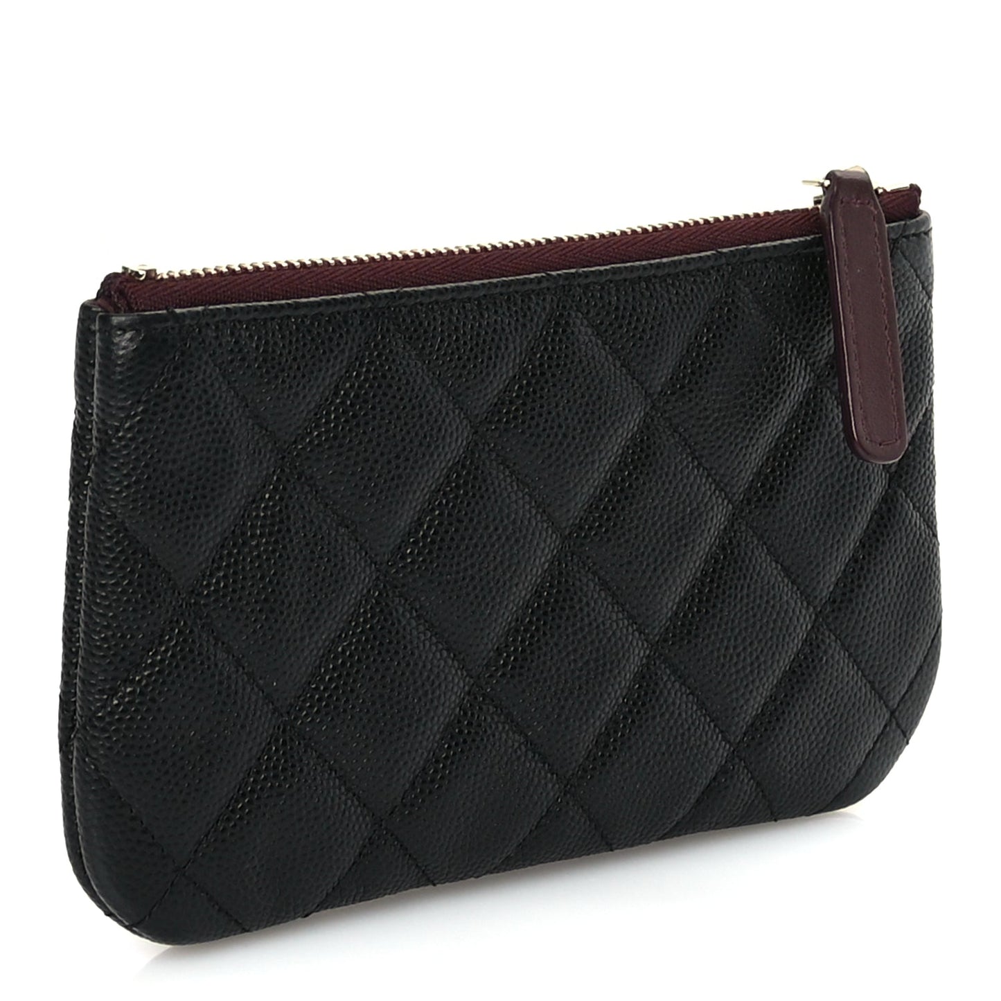 Chanel Caviar Quilted Small Cosmetic Case Black