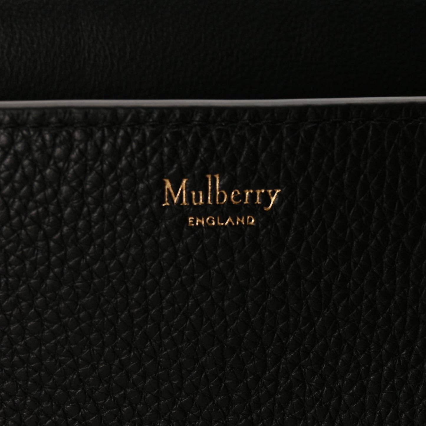 Mulberry Small Classic Grain Calfskin Small Darley Satchel Black