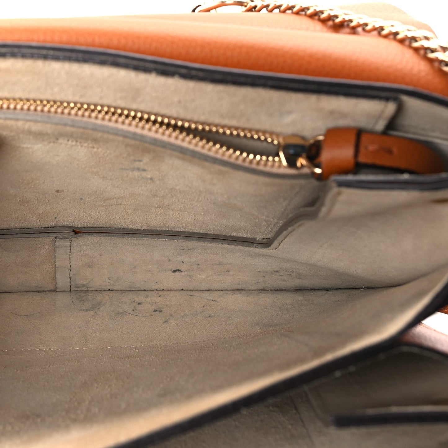 Chloe Calfskin Medium Faye Shoulder Bag  Caramel