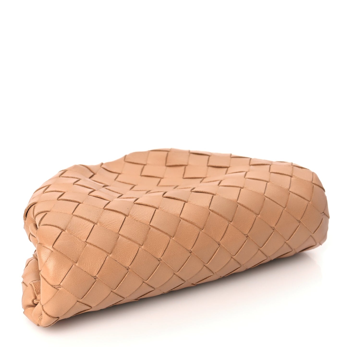 Bottega Veneta Nappa Intrecciato The Mini Pouch Almond