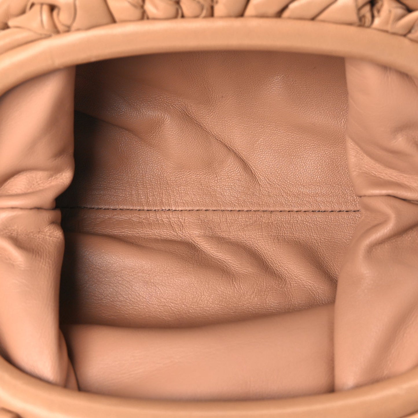 Bottega Veneta Nappa Intrecciato The Mini Pouch Almond