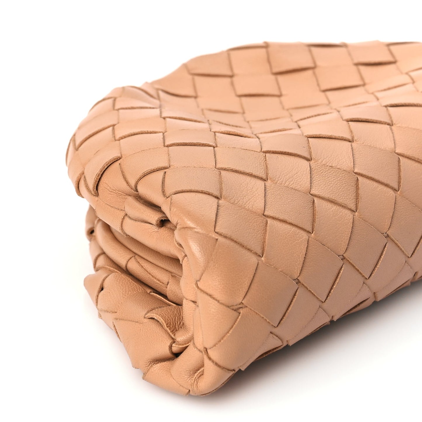Bottega Veneta Nappa Intrecciato The Mini Pouch Almond