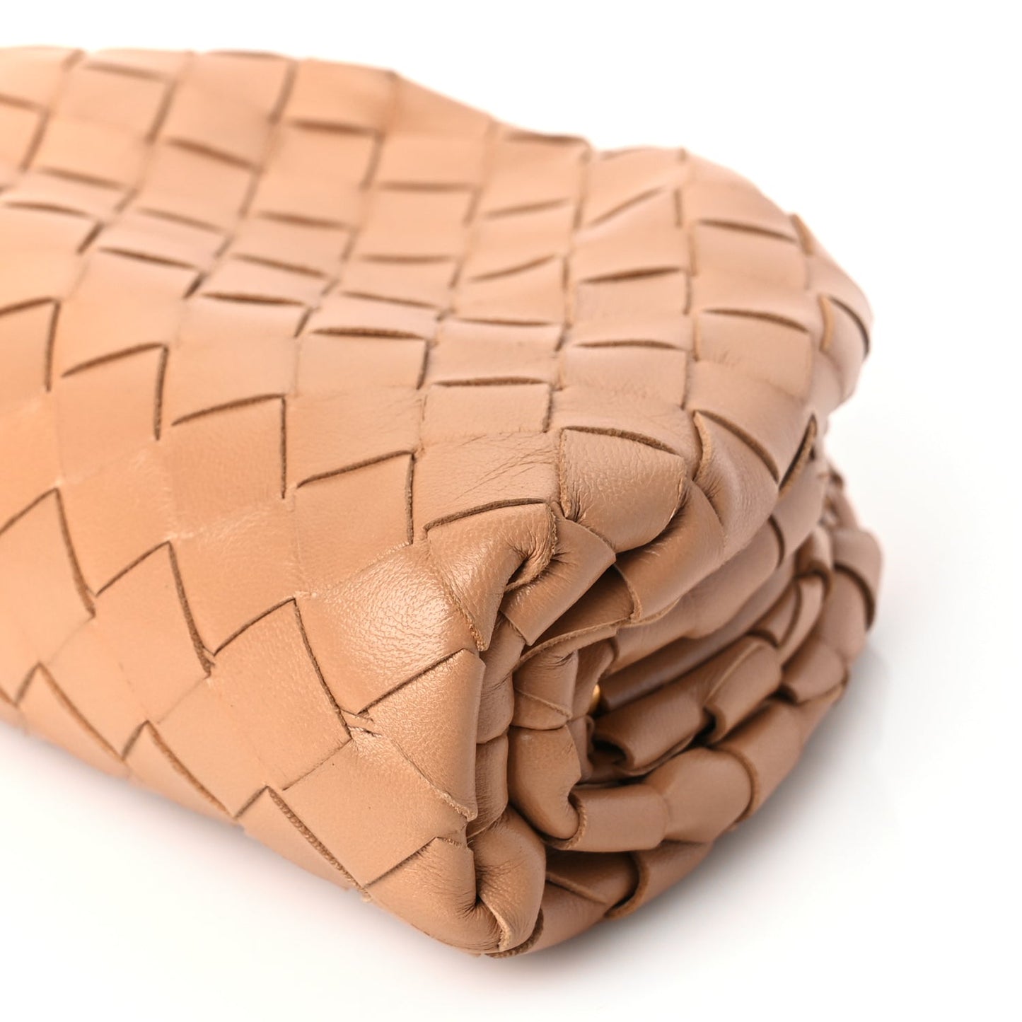 Bottega Veneta Nappa Intrecciato The Mini Pouch Almond